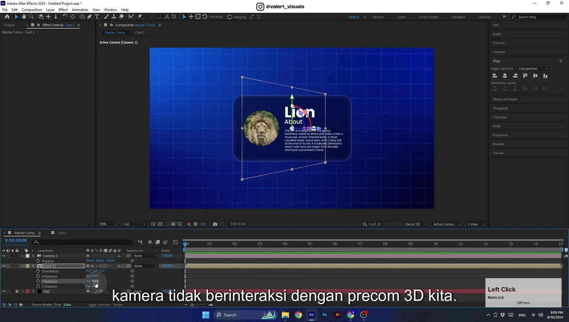 07 Apple Vision Pro Design Style. Swiping Card Animation. After Effects Tutorial - Image 460