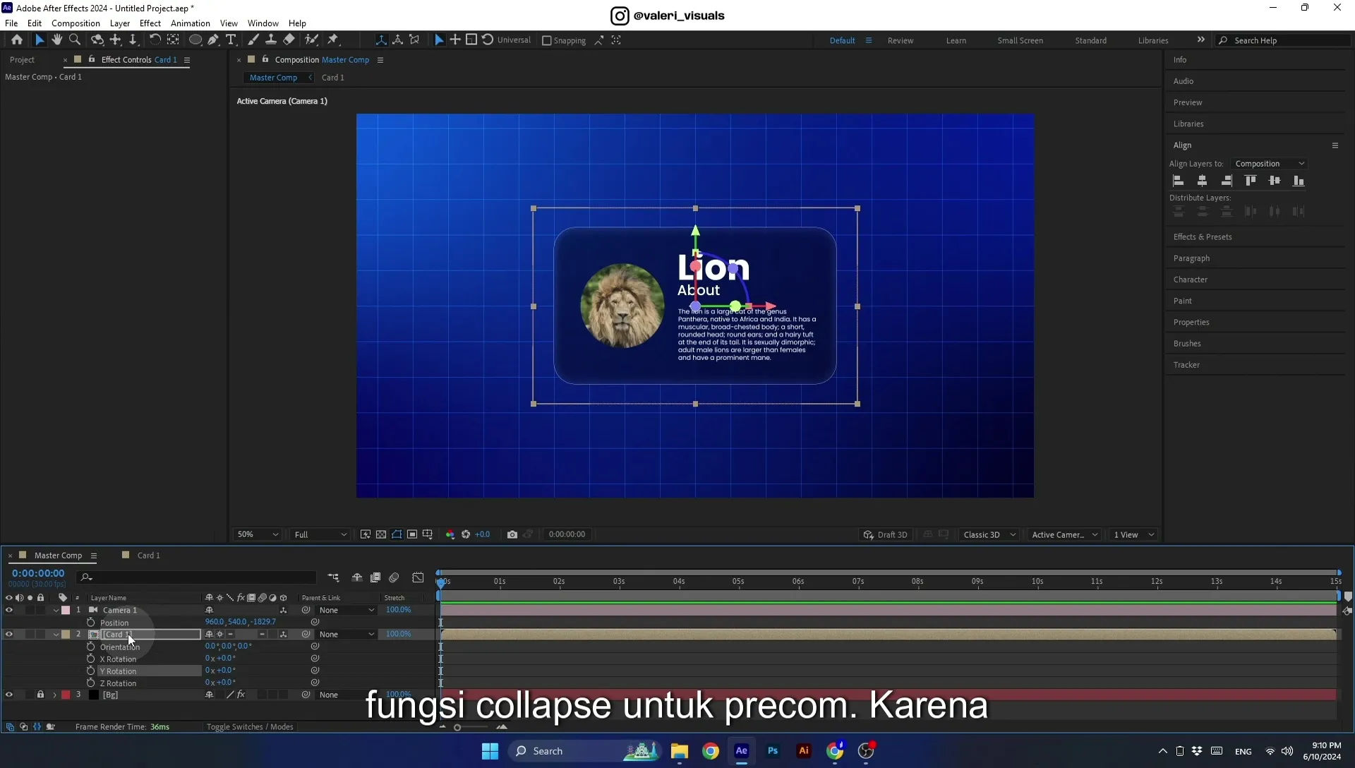 07 Apple Vision Pro Design Style. Swiping Card Animation. After Effects Tutorial - Image 468