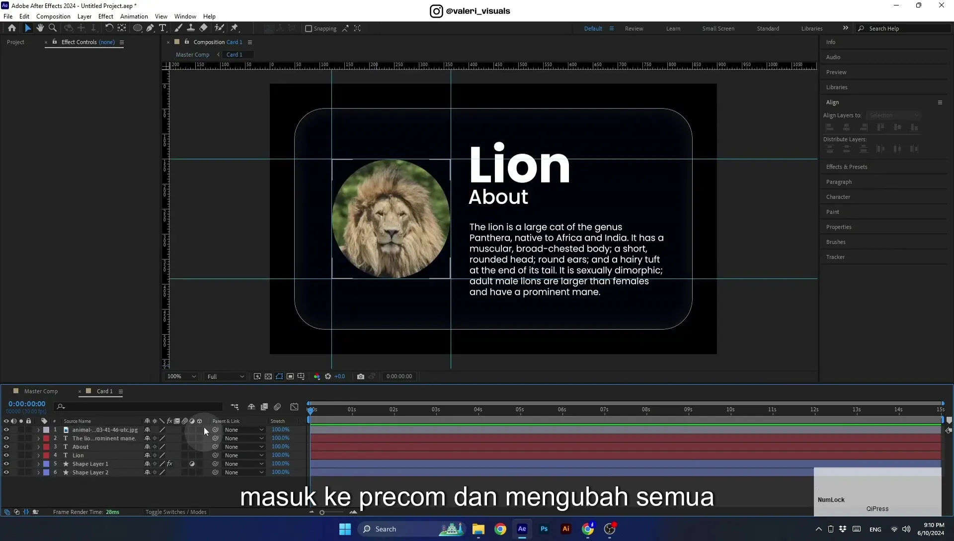 07 Apple Vision Pro Design Style. Swiping Card Animation. After Effects Tutorial - Image 486