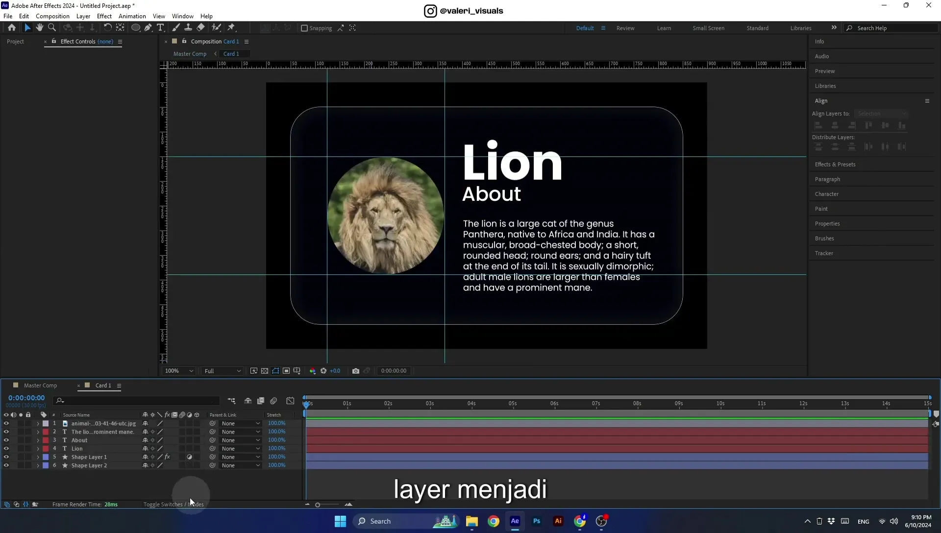 07 Apple Vision Pro Design Style. Swiping Card Animation. After Effects Tutorial - Image 487