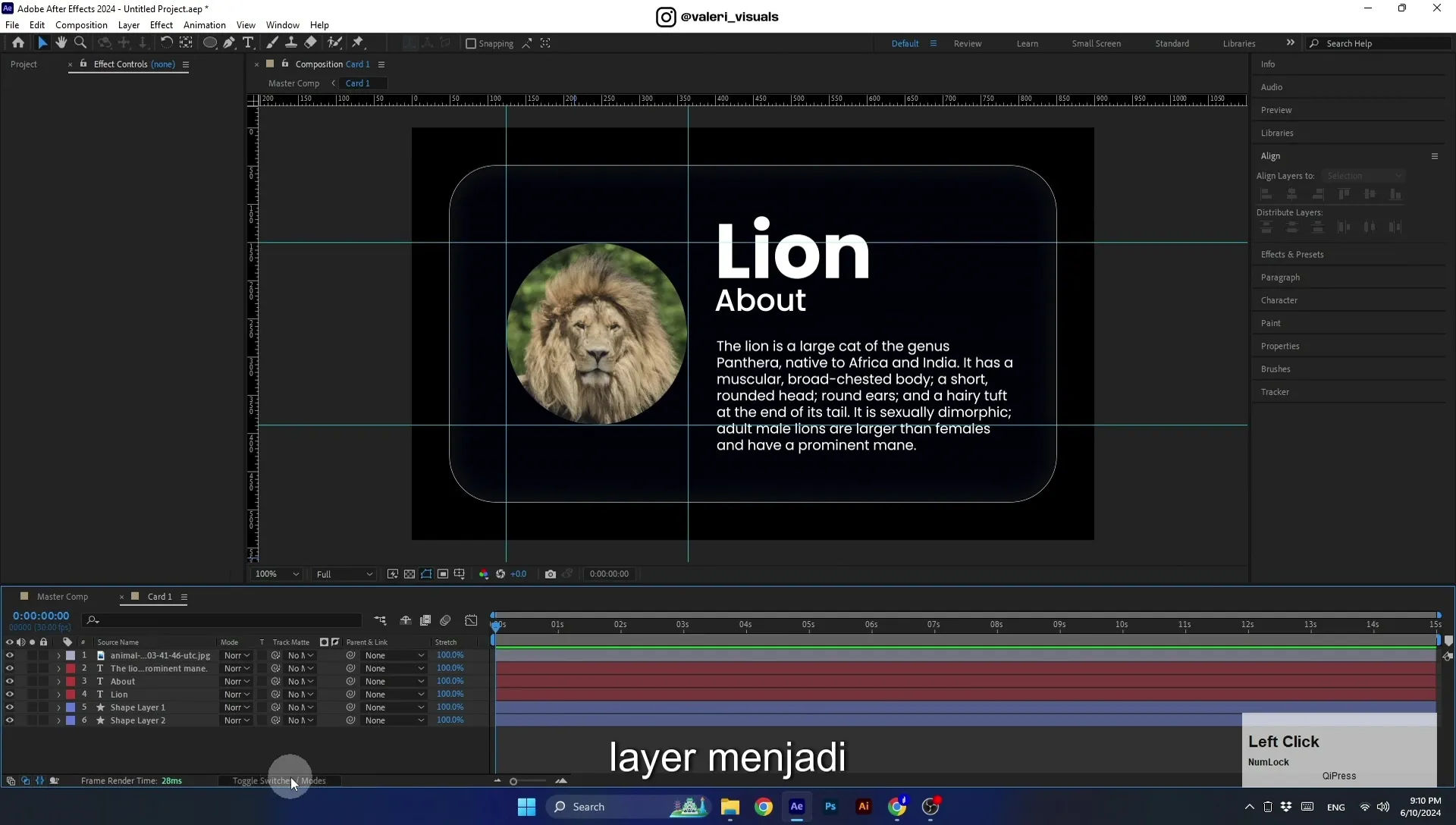 07 Apple Vision Pro Design Style. Swiping Card Animation. After Effects Tutorial - Image 488