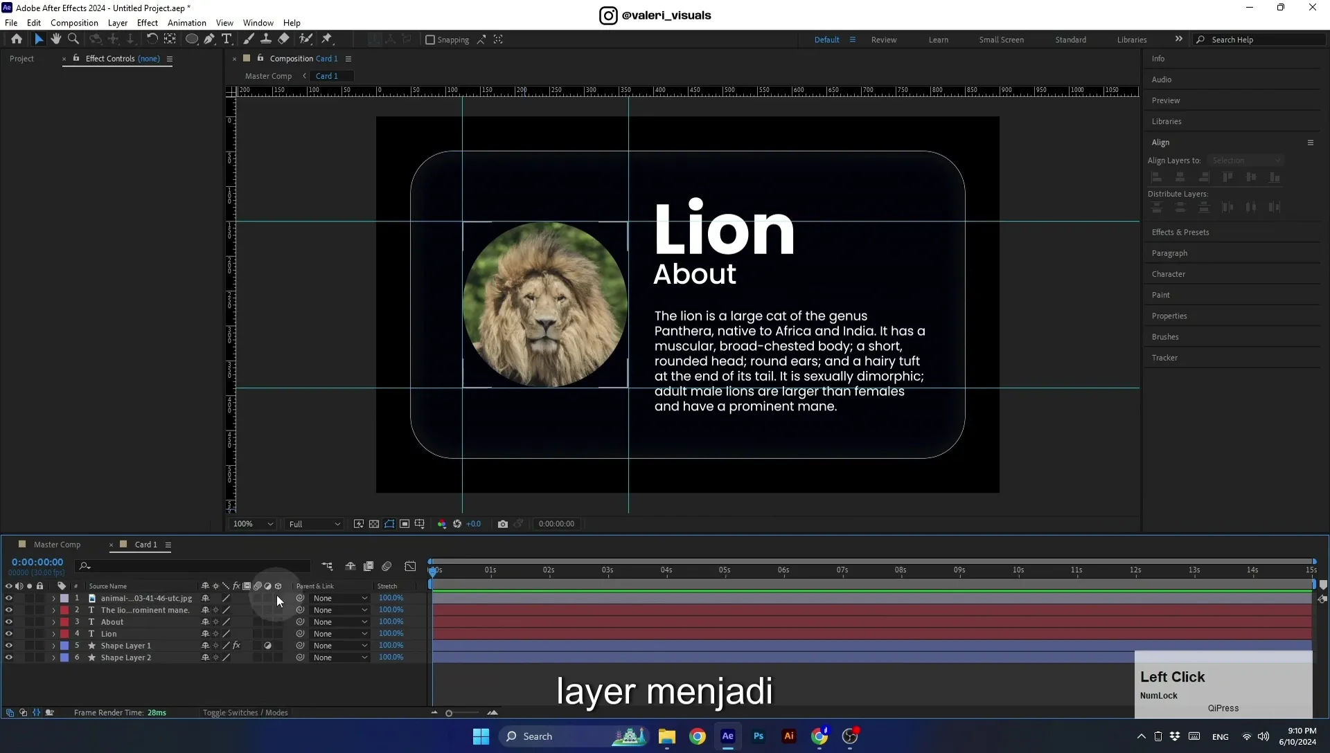 07 Apple Vision Pro Design Style. Swiping Card Animation. After Effects Tutorial - Image 489