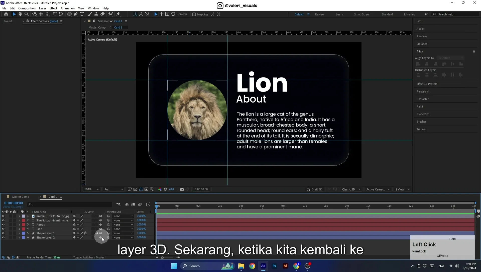 07 Apple Vision Pro Design Style. Swiping Card Animation. After Effects Tutorial - Image 491