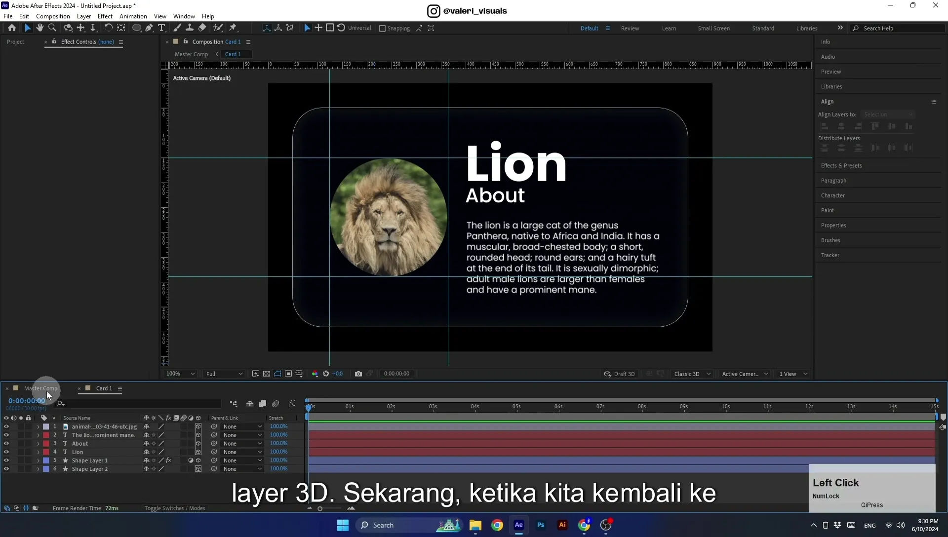 07 Apple Vision Pro Design Style. Swiping Card Animation. After Effects Tutorial - Image 494