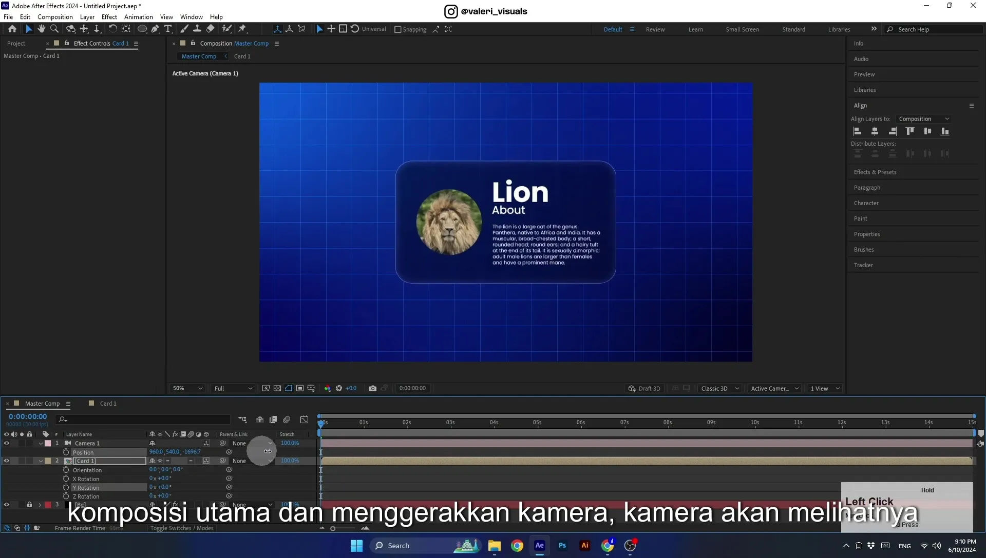 07 Apple Vision Pro Design Style. Swiping Card Animation. After Effects Tutorial - Image 497