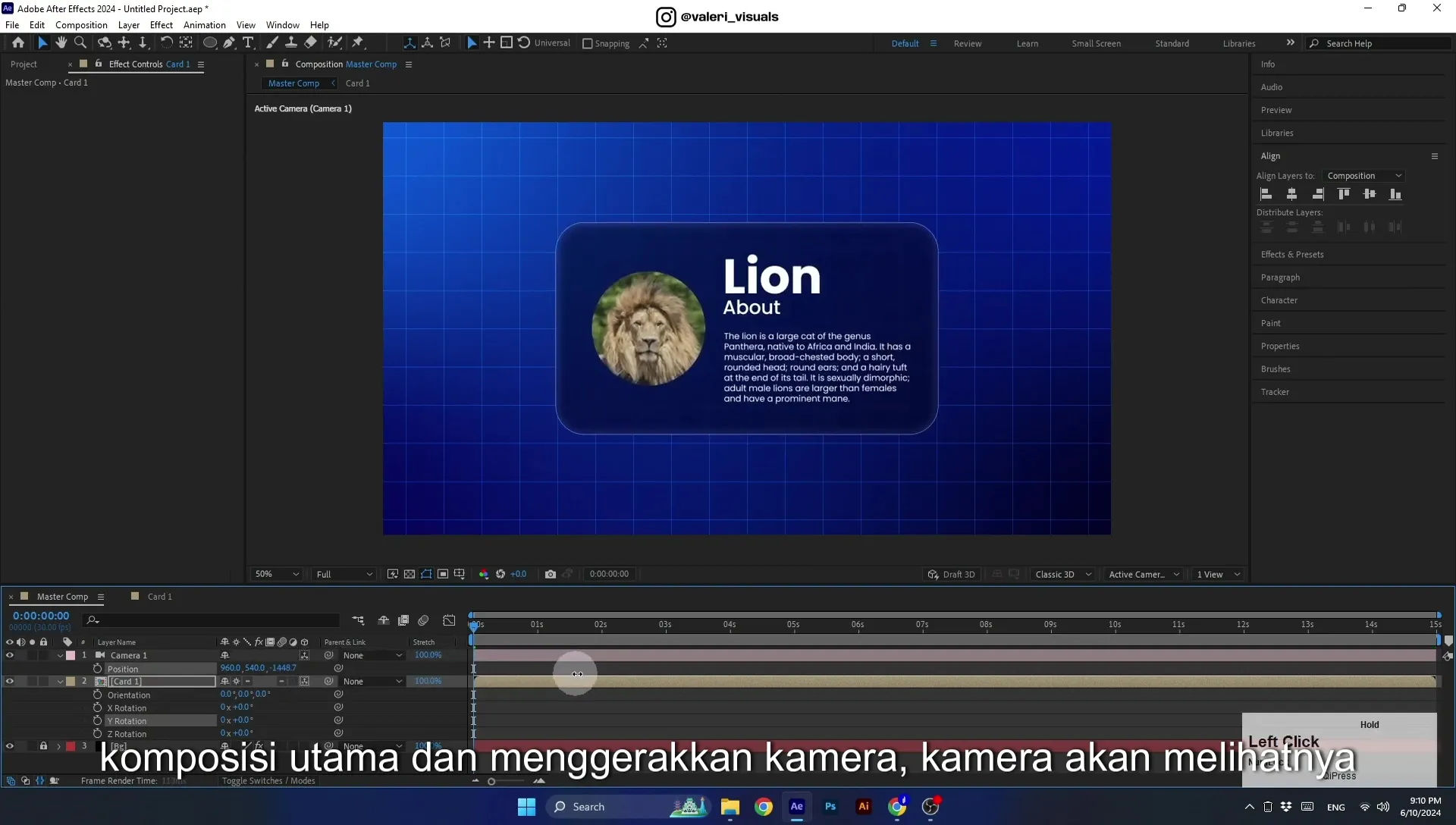 07 Apple Vision Pro Design Style. Swiping Card Animation. After Effects Tutorial - Image 498