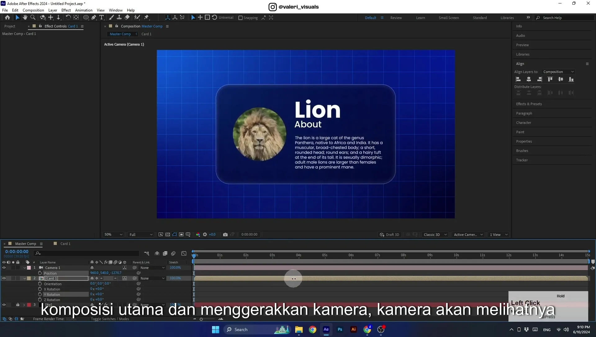 07 Apple Vision Pro Design Style. Swiping Card Animation. After Effects Tutorial - Image 499