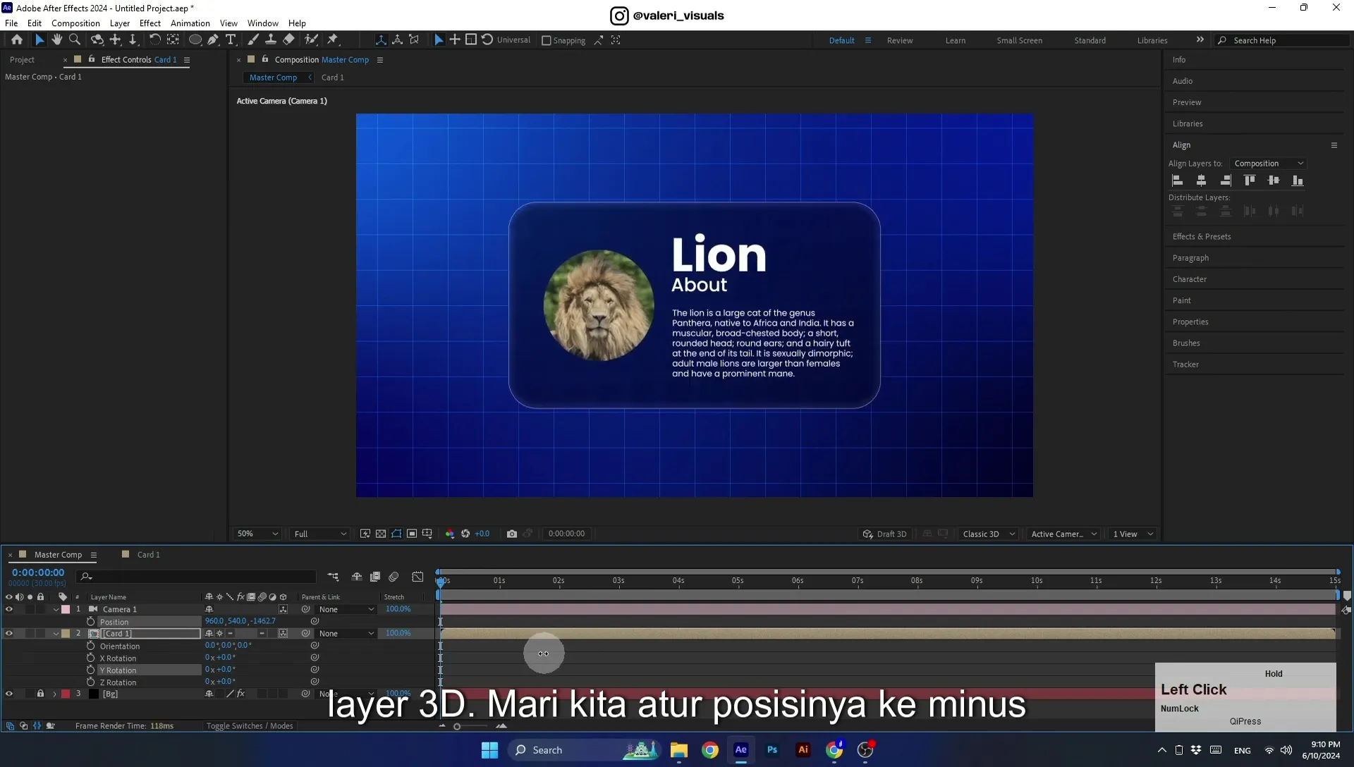 07 Apple Vision Pro Design Style. Swiping Card Animation. After Effects Tutorial - Image 504
