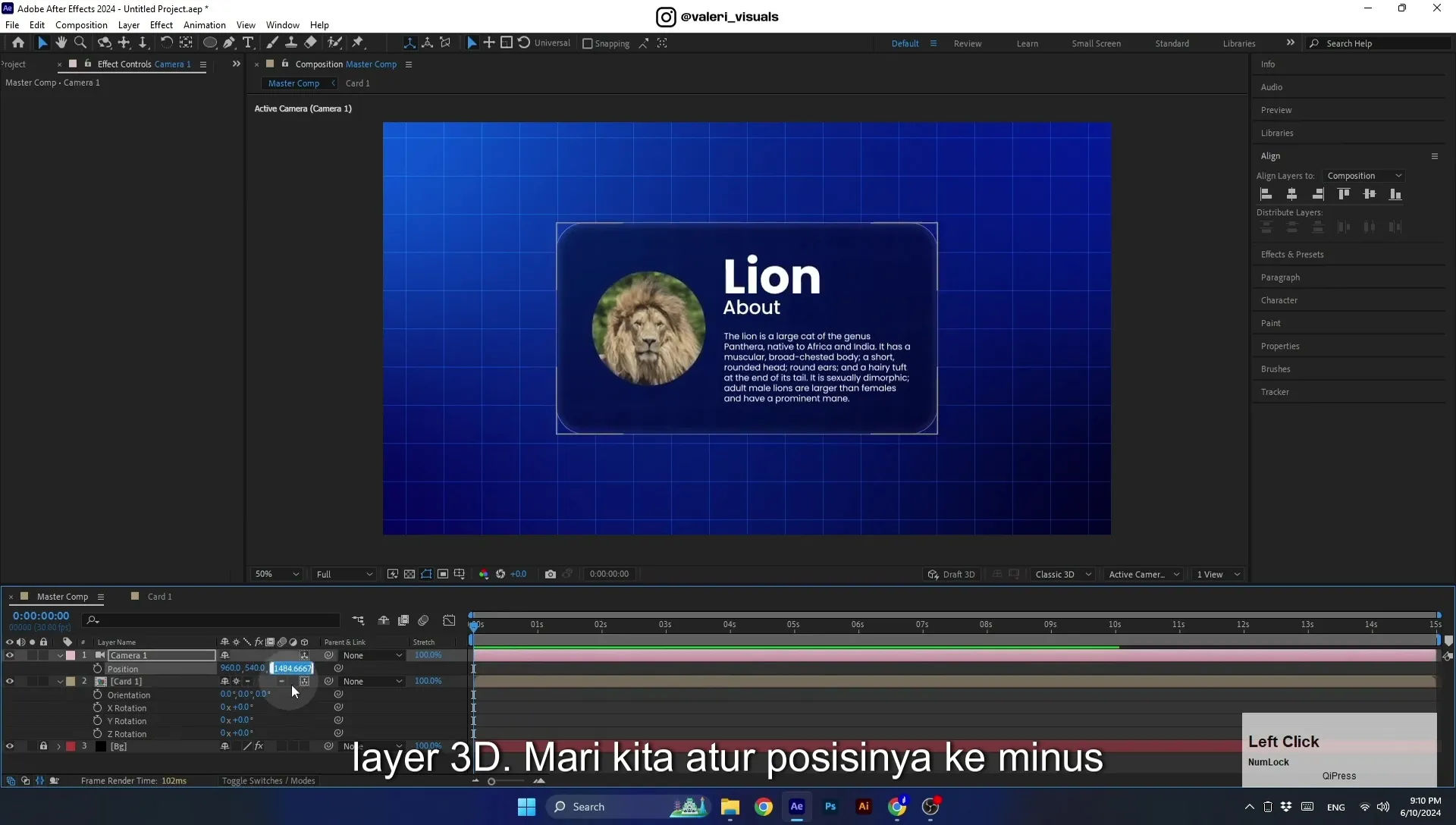 07 Apple Vision Pro Design Style. Swiping Card Animation. After Effects Tutorial - Image 506
