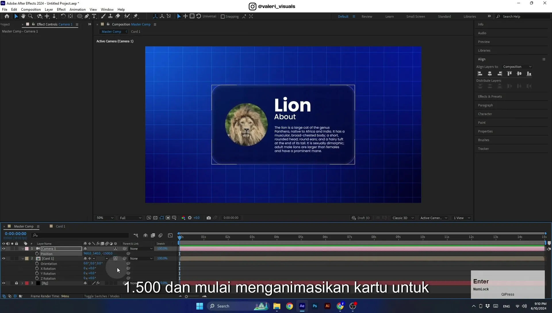 07 Apple Vision Pro Design Style. Swiping Card Animation. After Effects Tutorial - Image 508