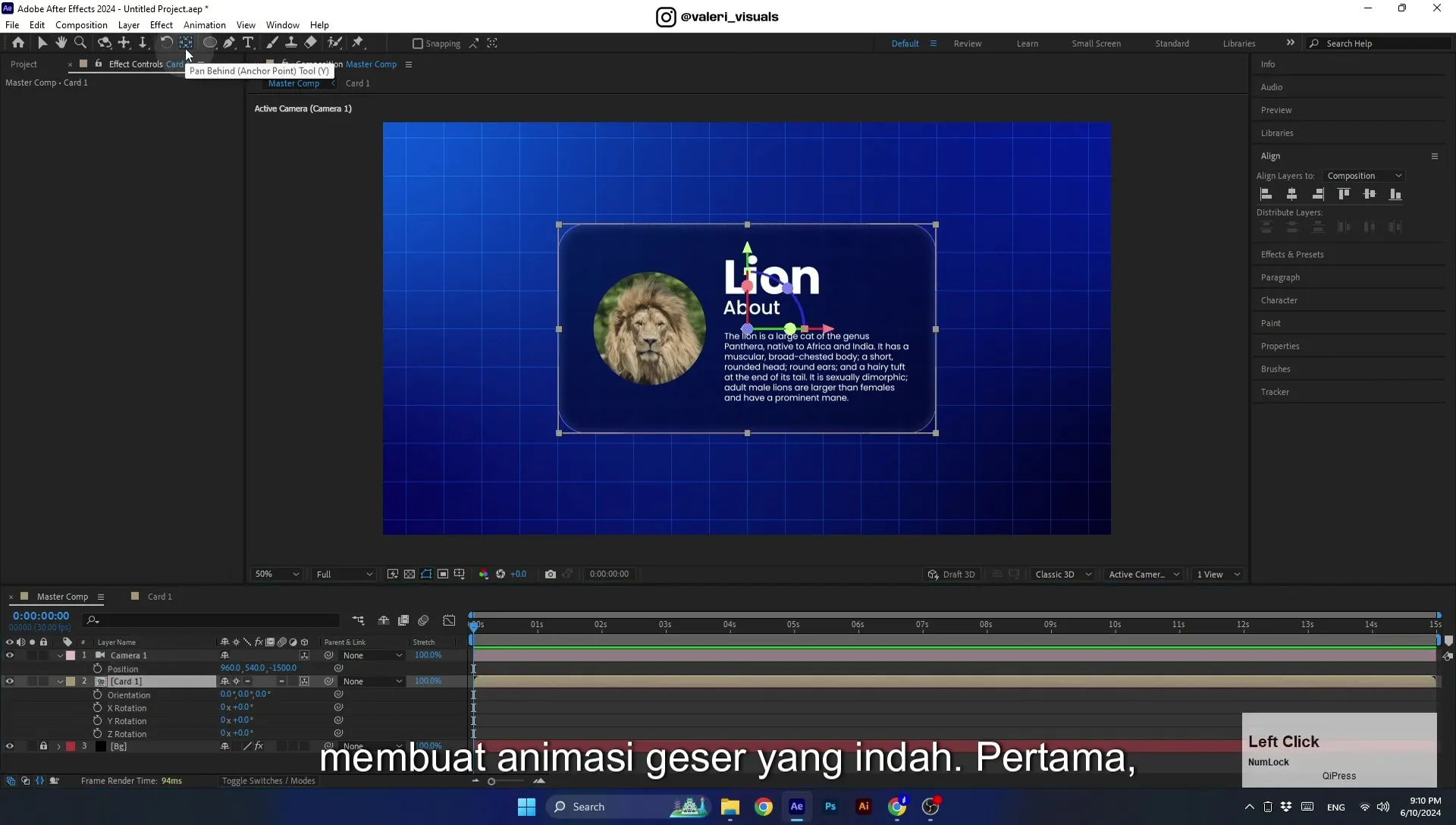 07 Apple Vision Pro Design Style. Swiping Card Animation. After Effects Tutorial - Image 516