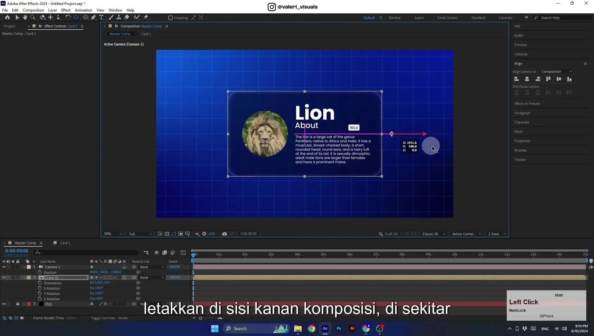 07 Apple Vision Pro Design Style. Swiping Card Animation. After Effects Tutorial - Image 521