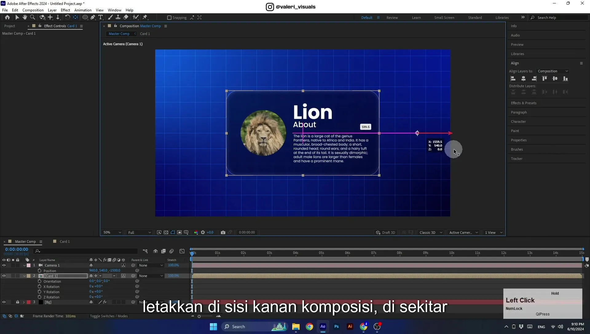 07 Apple Vision Pro Design Style. Swiping Card Animation. After Effects Tutorial - Image 522
