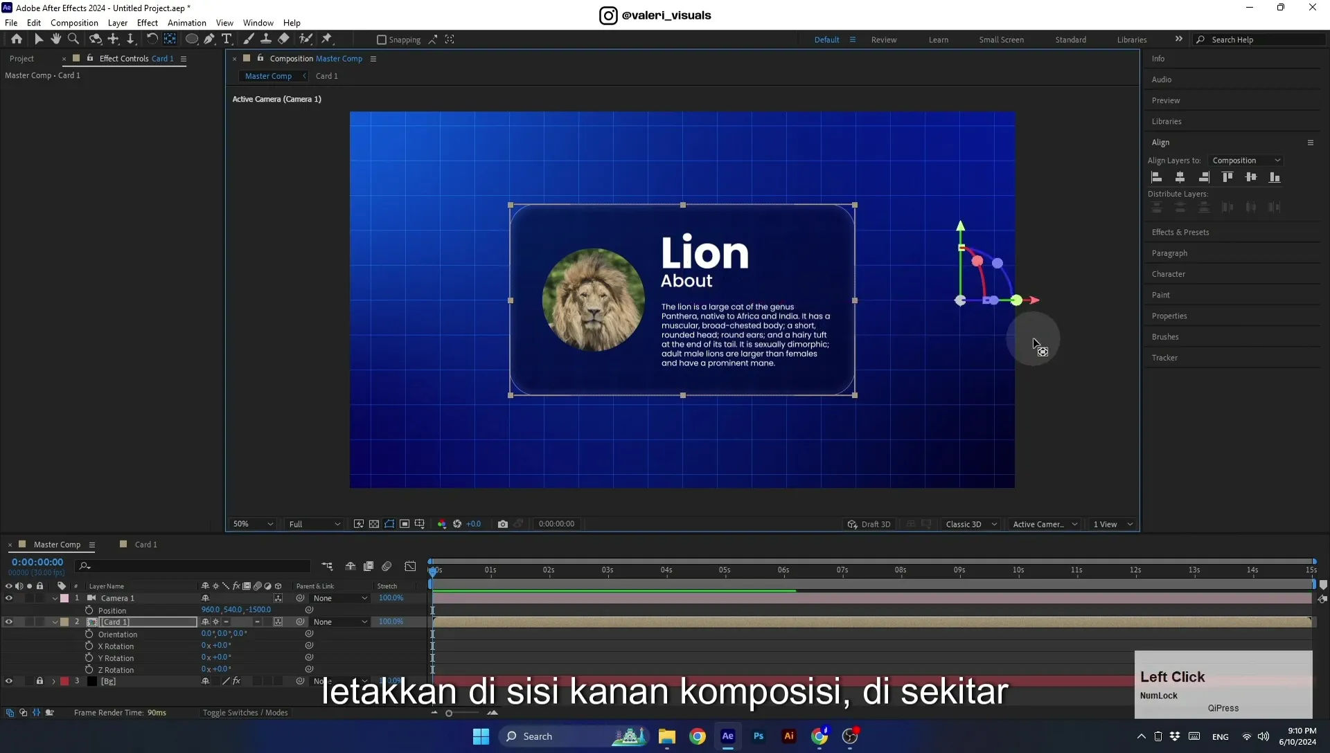 07 Apple Vision Pro Design Style. Swiping Card Animation. After Effects Tutorial - Image 525