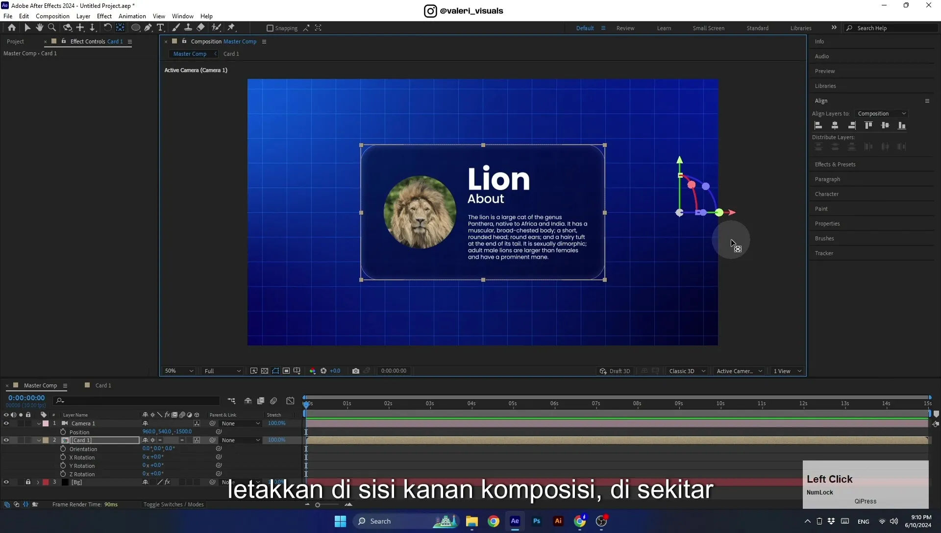 07 Apple Vision Pro Design Style. Swiping Card Animation. After Effects Tutorial - Image 526