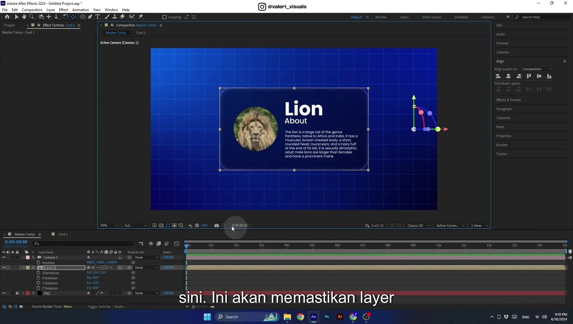 07 Apple Vision Pro Design Style. Swiping Card Animation. After Effects Tutorial - Image 527