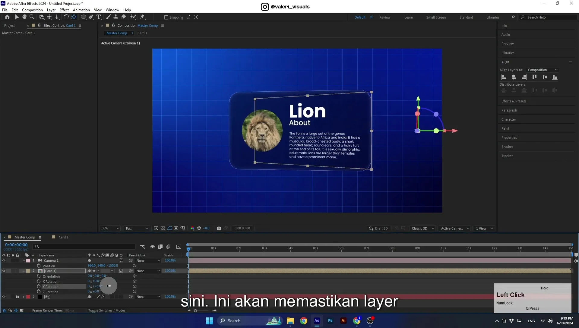07 Apple Vision Pro Design Style. Swiping Card Animation. After Effects Tutorial - Image 530