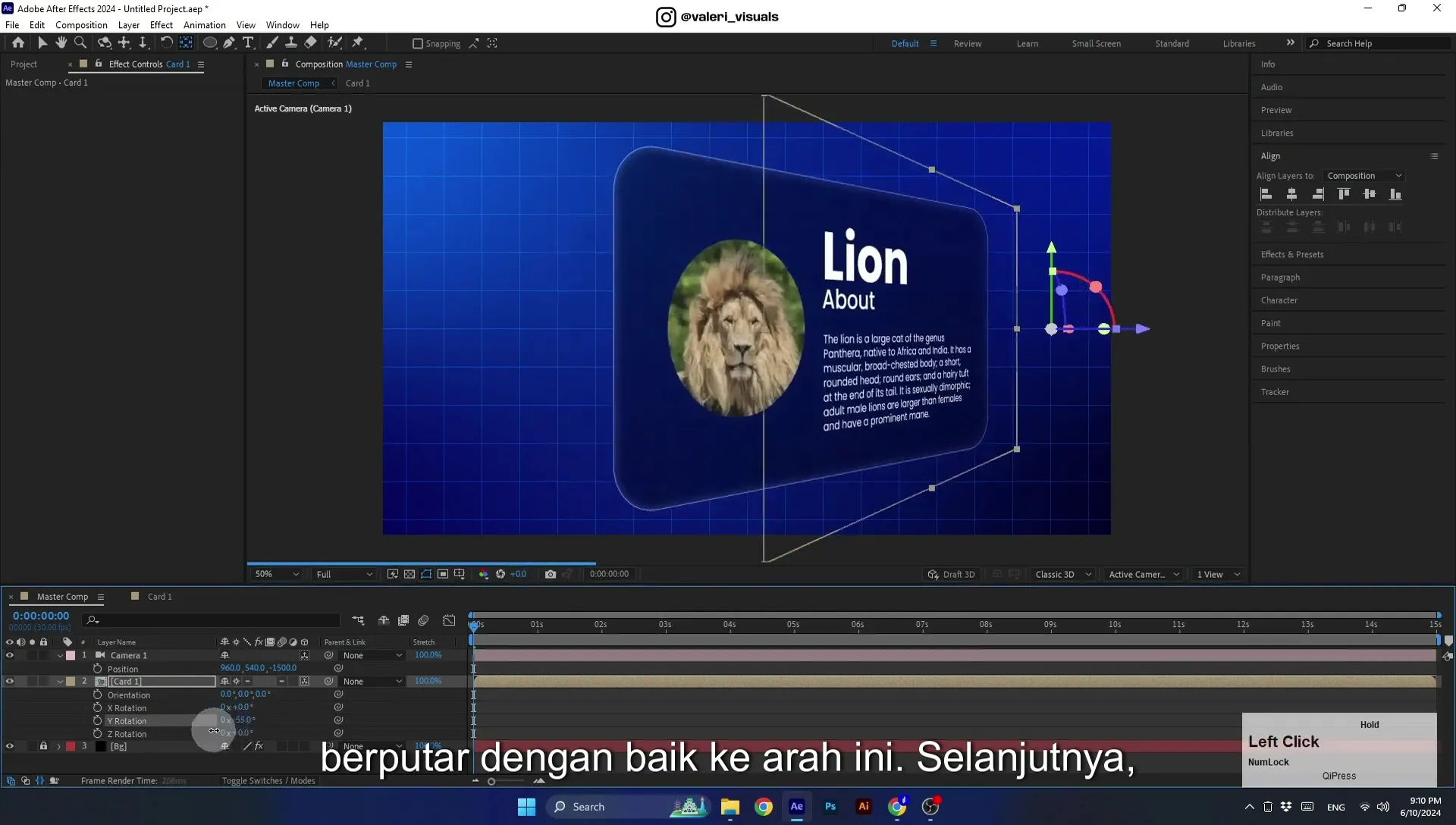 07 Apple Vision Pro Design Style. Swiping Card Animation. After Effects Tutorial - Image 532