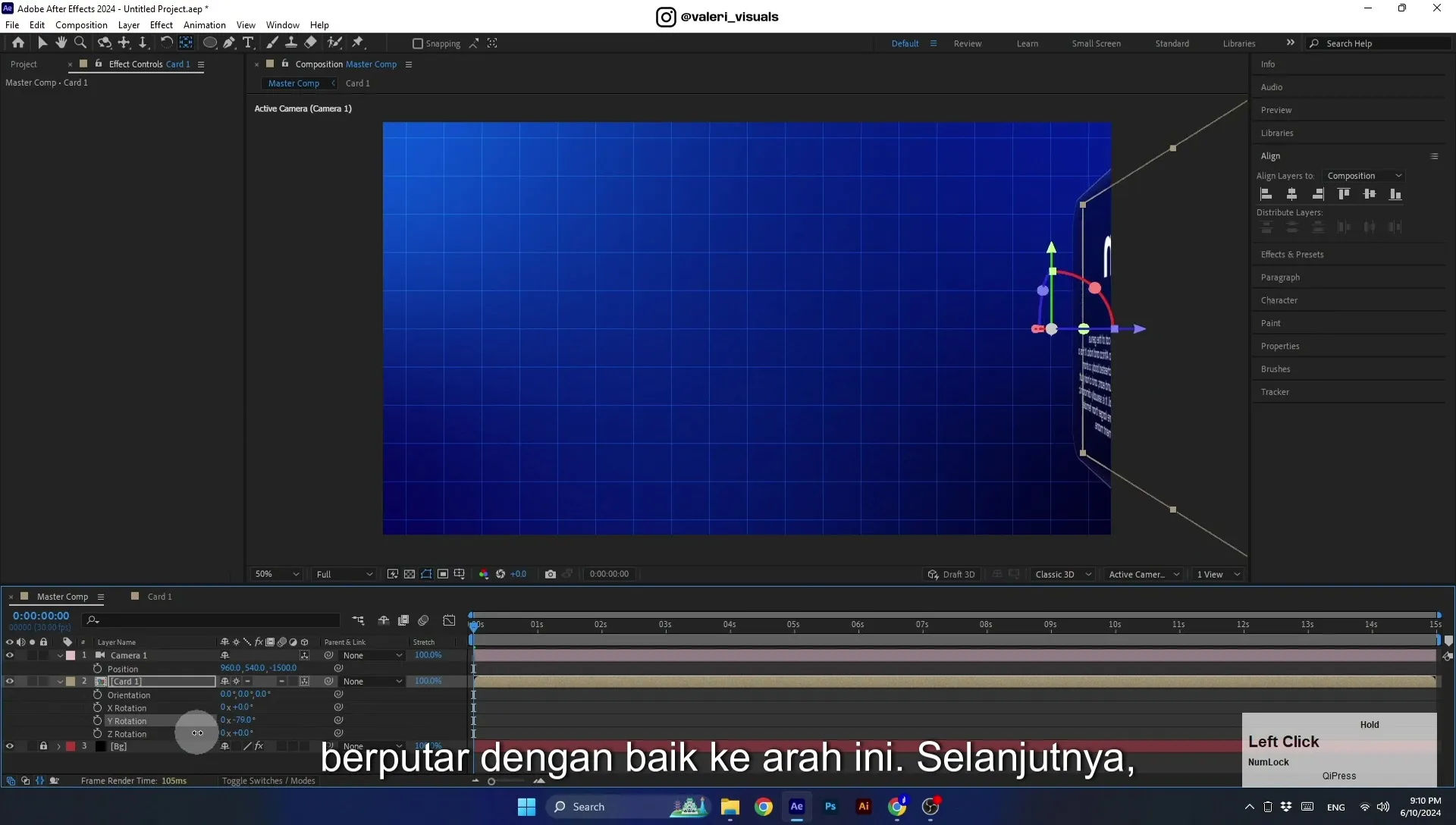 07 Apple Vision Pro Design Style. Swiping Card Animation. After Effects Tutorial - Image 533