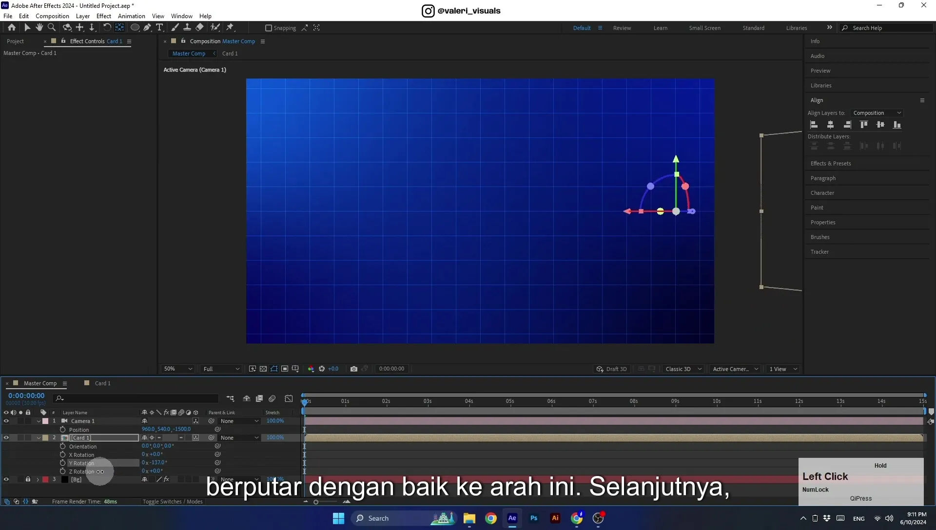 07 Apple Vision Pro Design Style. Swiping Card Animation. After Effects Tutorial - Image 535