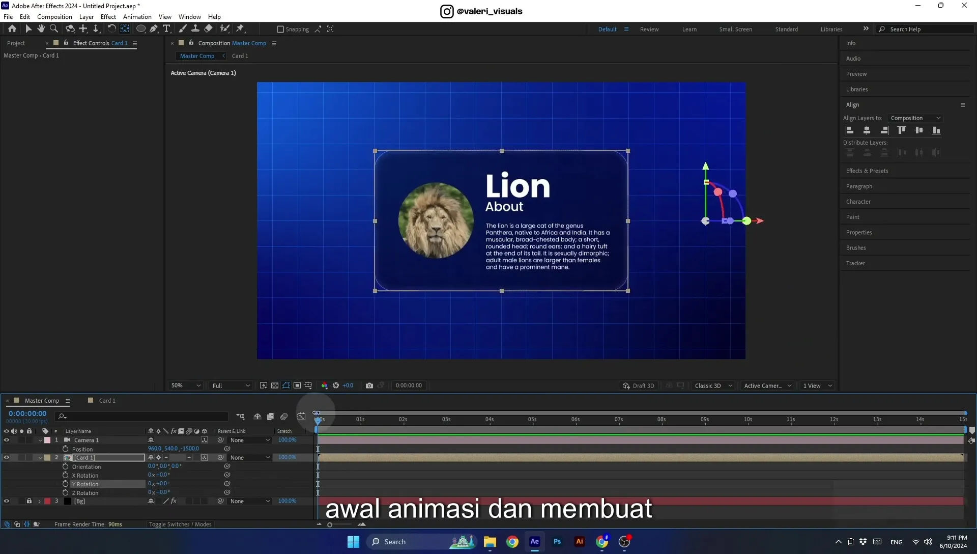 07 Apple Vision Pro Design Style. Swiping Card Animation. After Effects Tutorial - Image 540