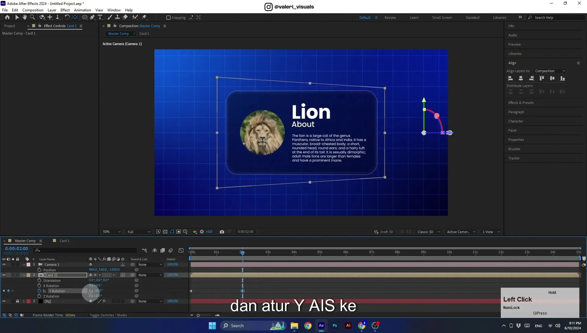 07 Apple Vision Pro Design Style. Swiping Card Animation. After Effects Tutorial - Image 551