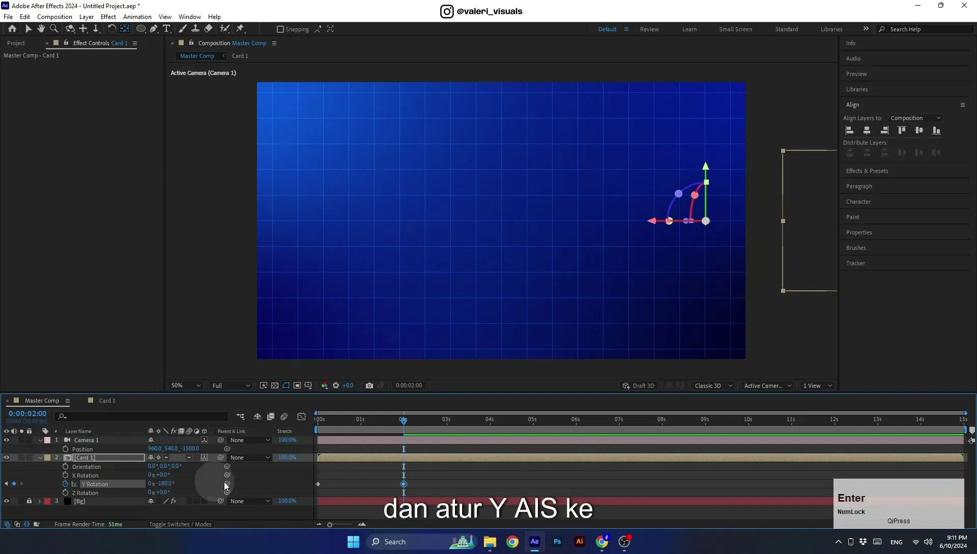 07 Apple Vision Pro Design Style. Swiping Card Animation. After Effects Tutorial - Image 556