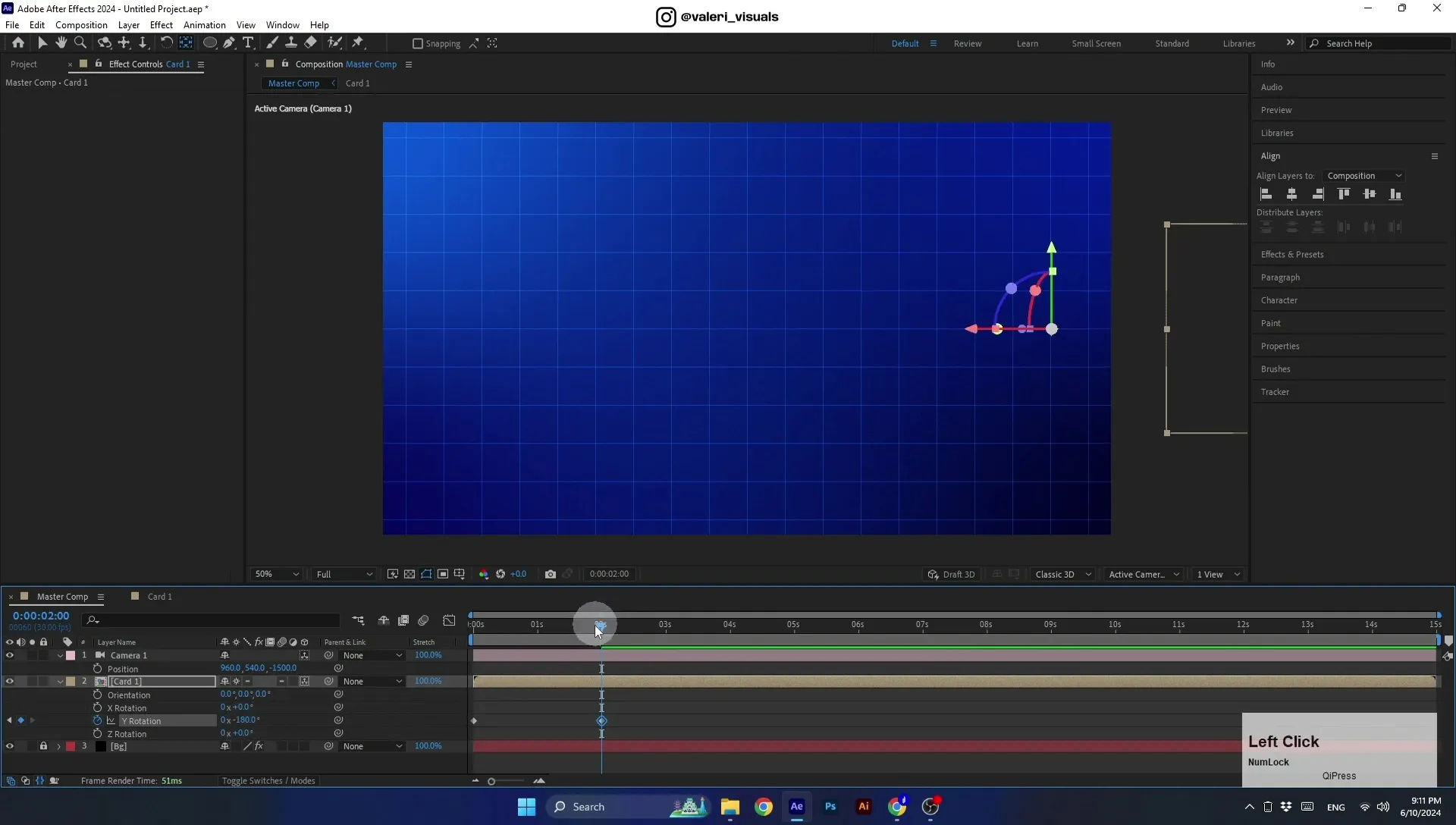 07 Apple Vision Pro Design Style. Swiping Card Animation. After Effects Tutorial - Image 557