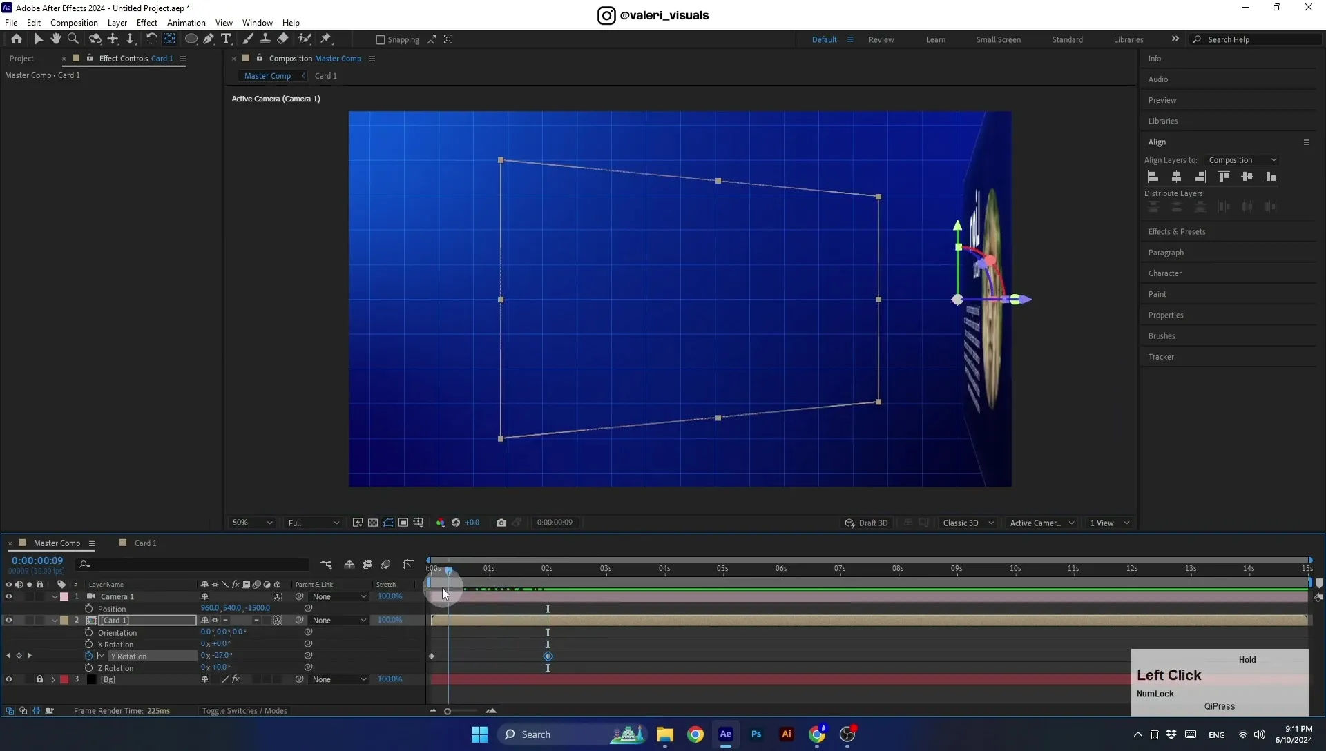 07 Apple Vision Pro Design Style. Swiping Card Animation. After Effects Tutorial - Image 559