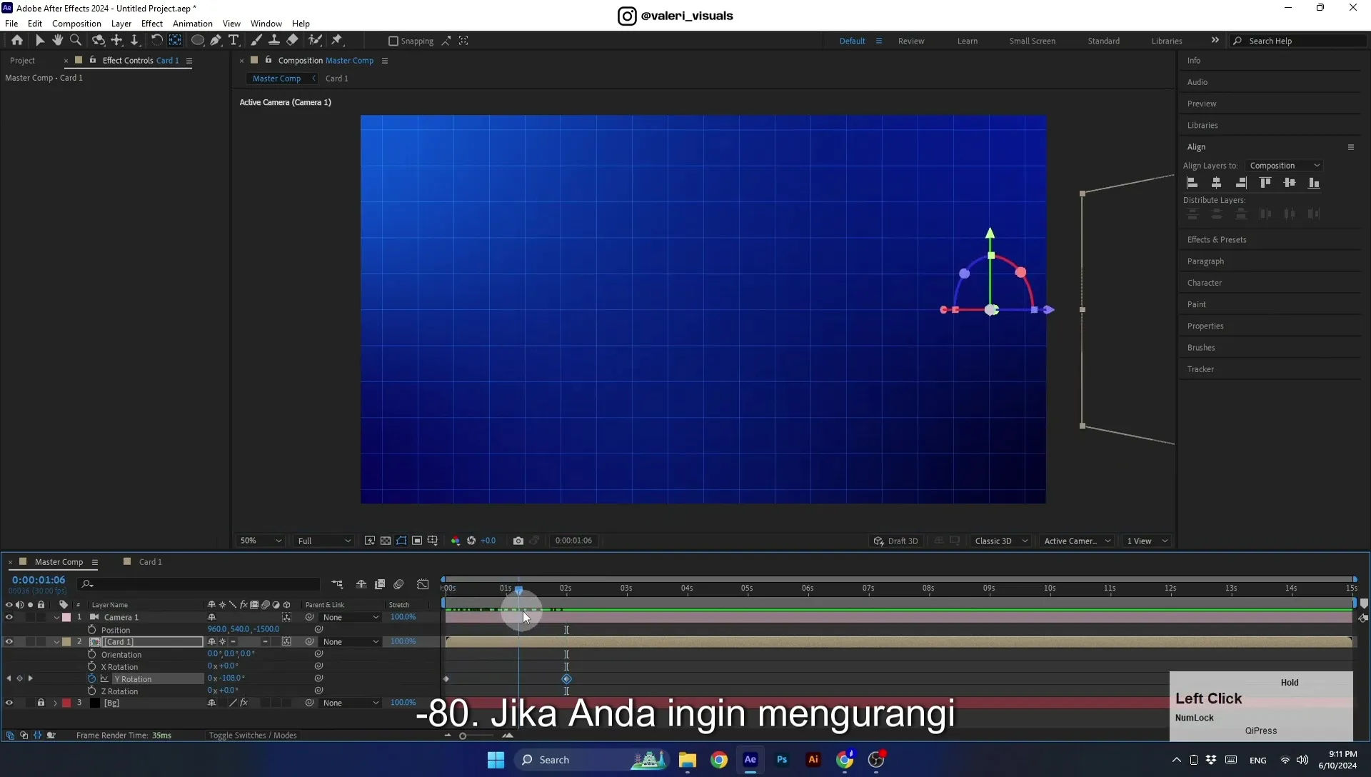 07 Apple Vision Pro Design Style. Swiping Card Animation. After Effects Tutorial - Image 561