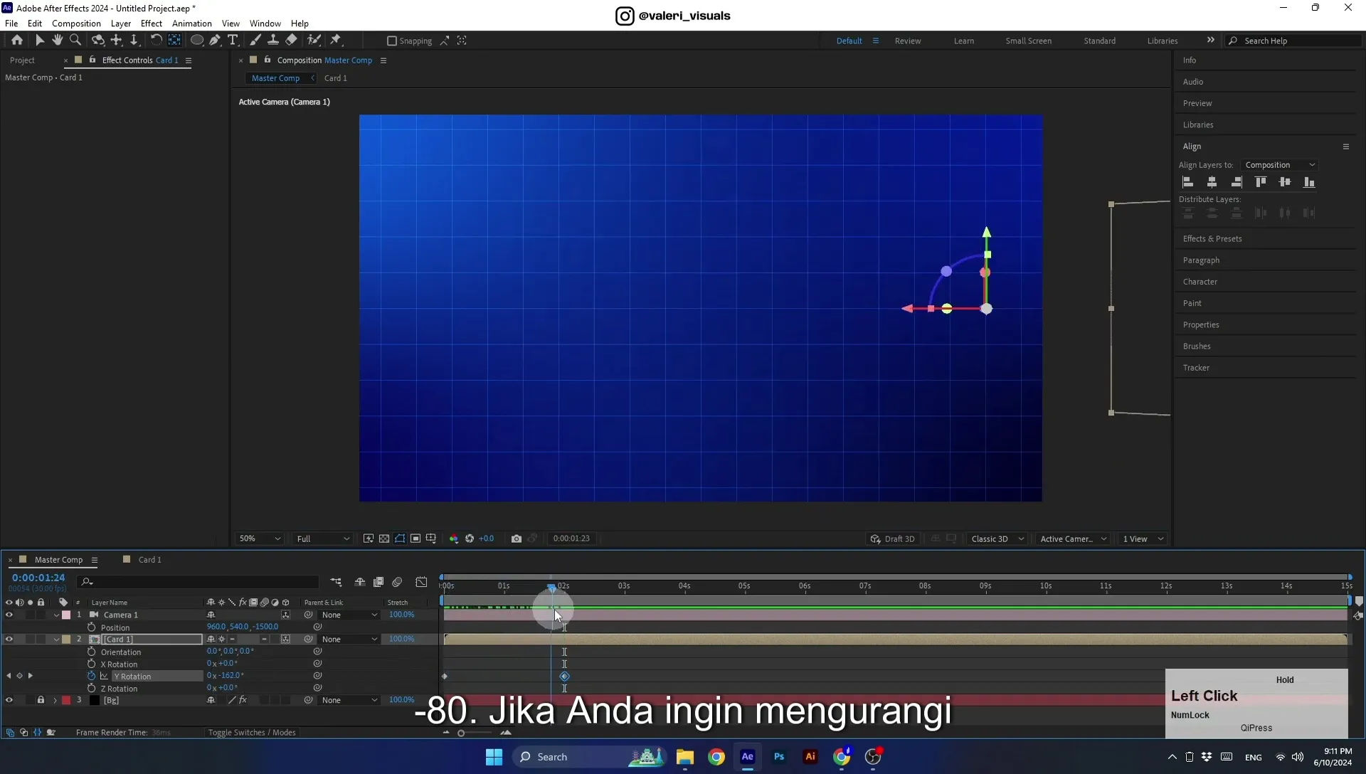 07 Apple Vision Pro Design Style. Swiping Card Animation. After Effects Tutorial - Image 562
