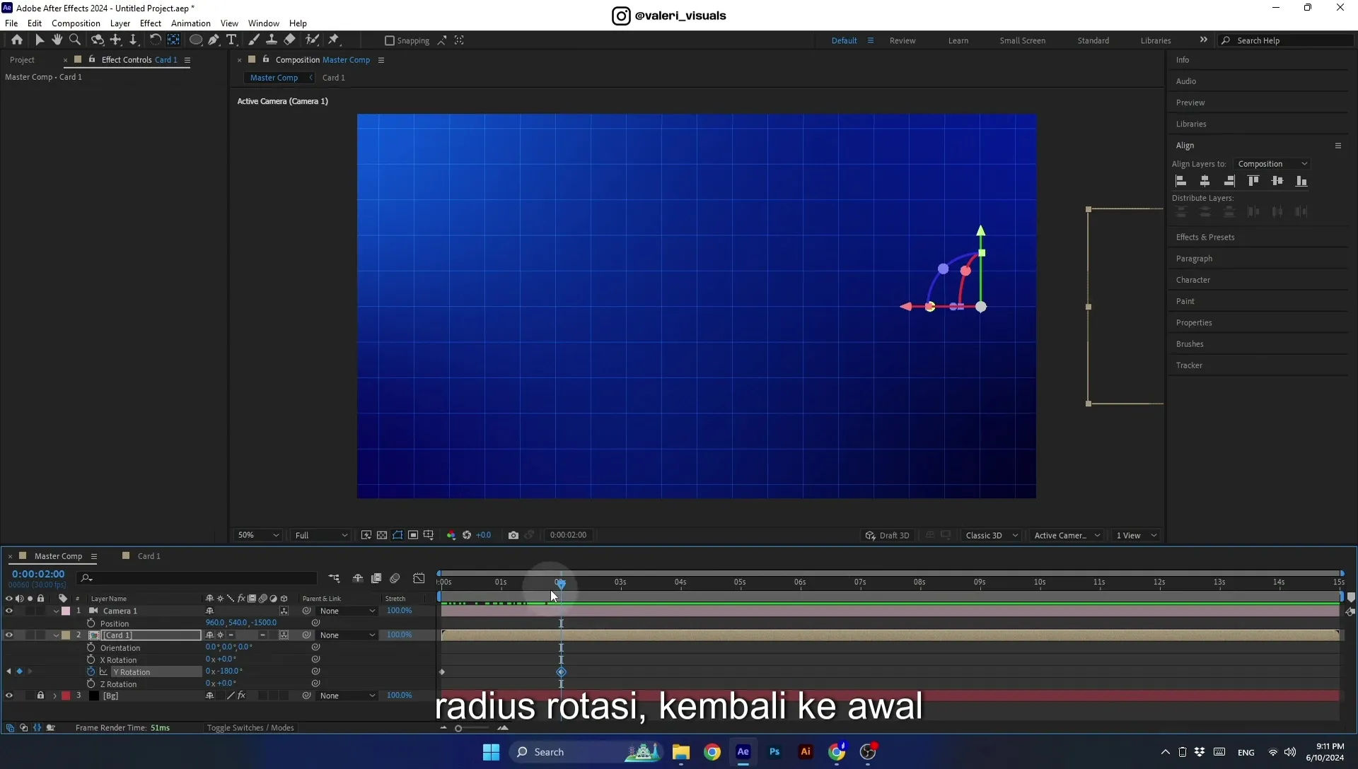 07 Apple Vision Pro Design Style. Swiping Card Animation. After Effects Tutorial - Image 565