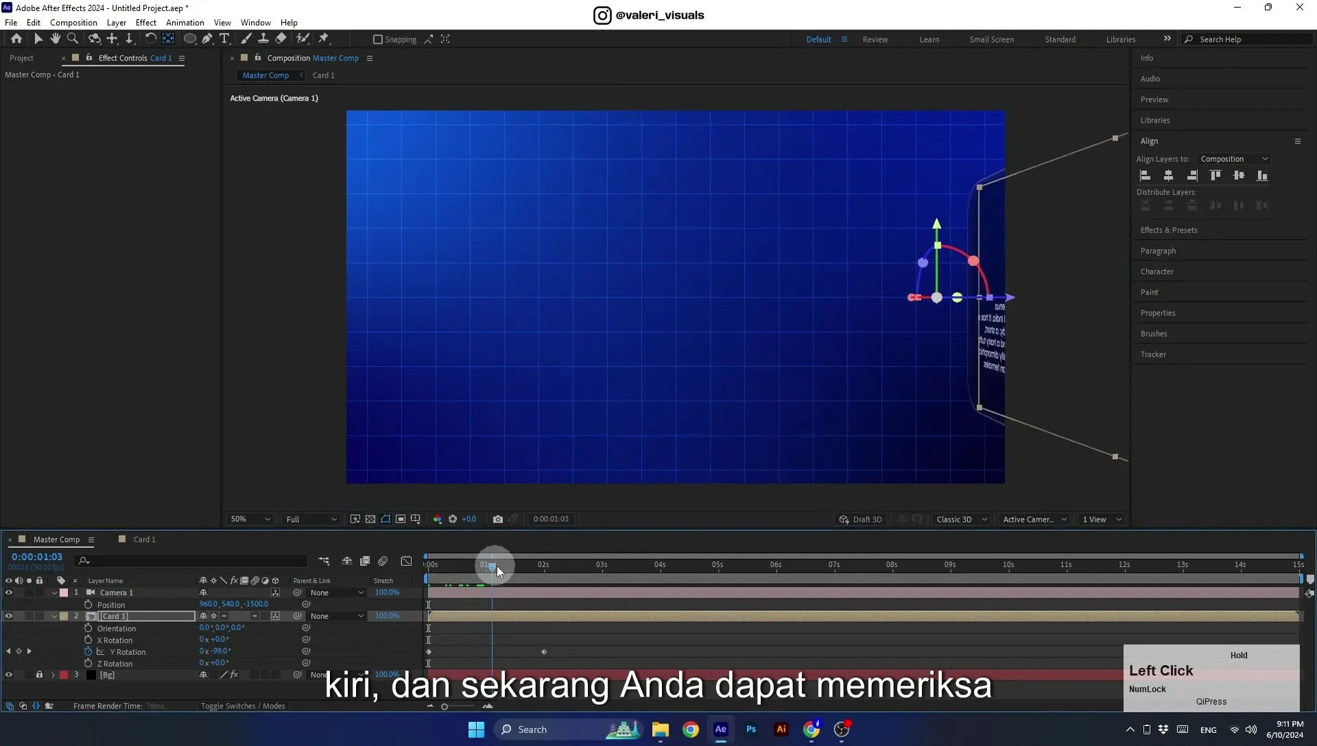 07 Apple Vision Pro Design Style. Swiping Card Animation. After Effects Tutorial - Image 573