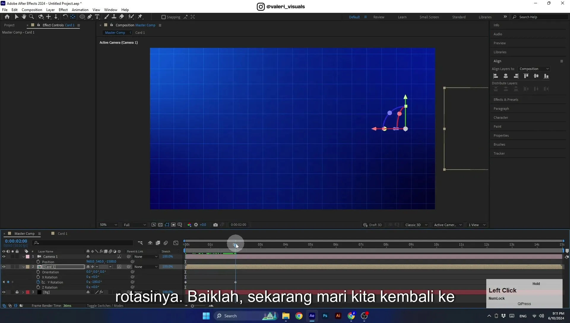 07 Apple Vision Pro Design Style. Swiping Card Animation. After Effects Tutorial - Image 575