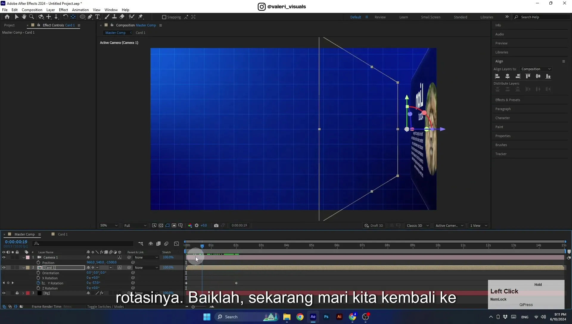 07 Apple Vision Pro Design Style. Swiping Card Animation. After Effects Tutorial - Image 576