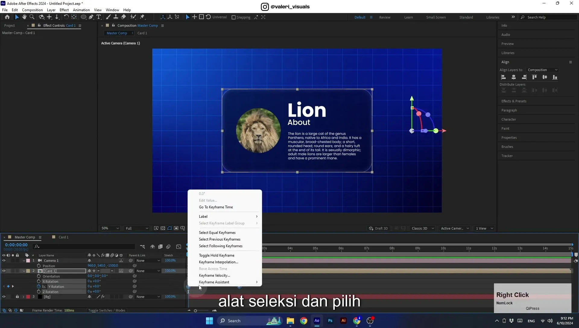 07 Apple Vision Pro Design Style. Swiping Card Animation. After Effects Tutorial - Image 581