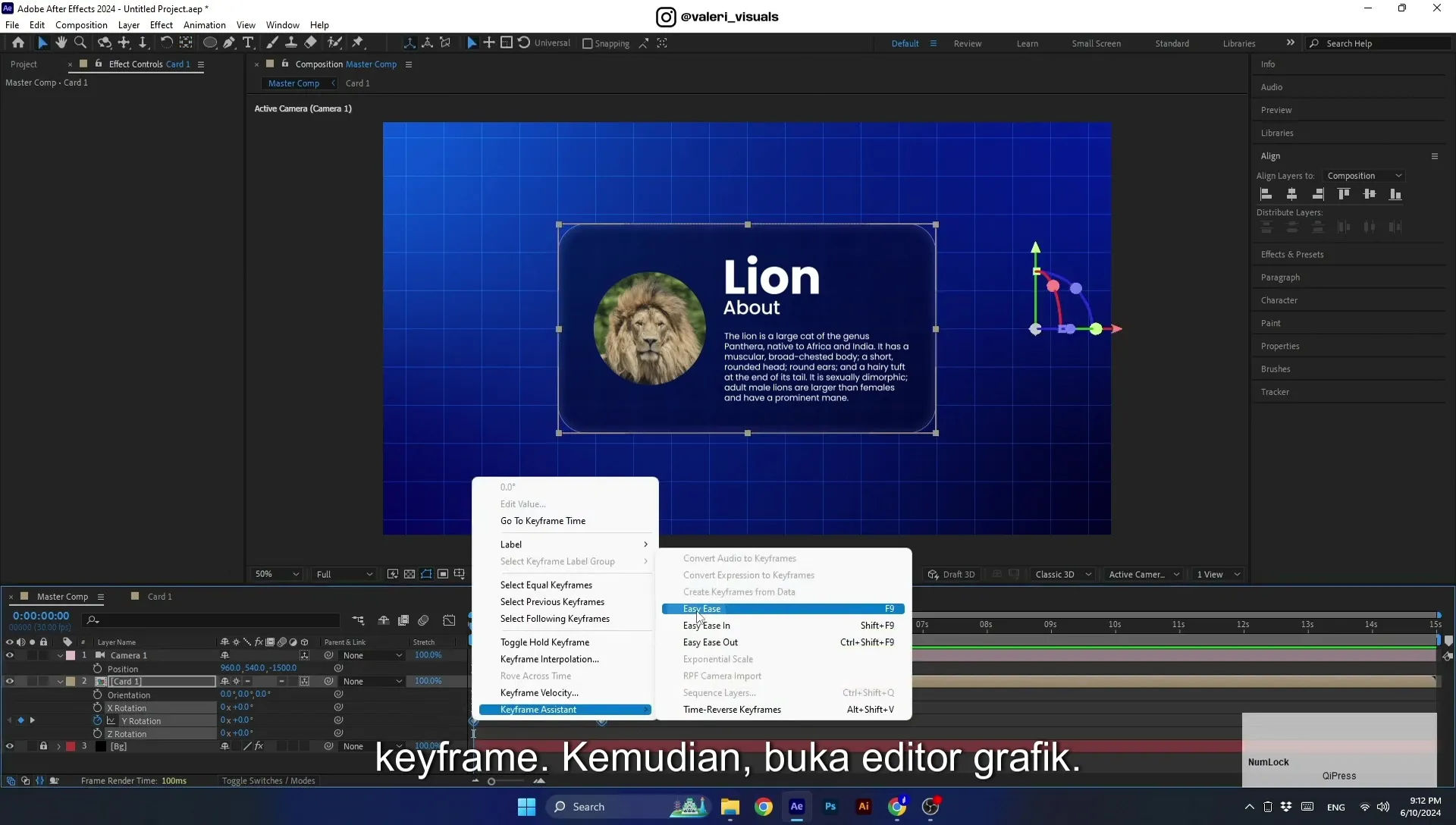 07 Apple Vision Pro Design Style. Swiping Card Animation. After Effects Tutorial - Image 582