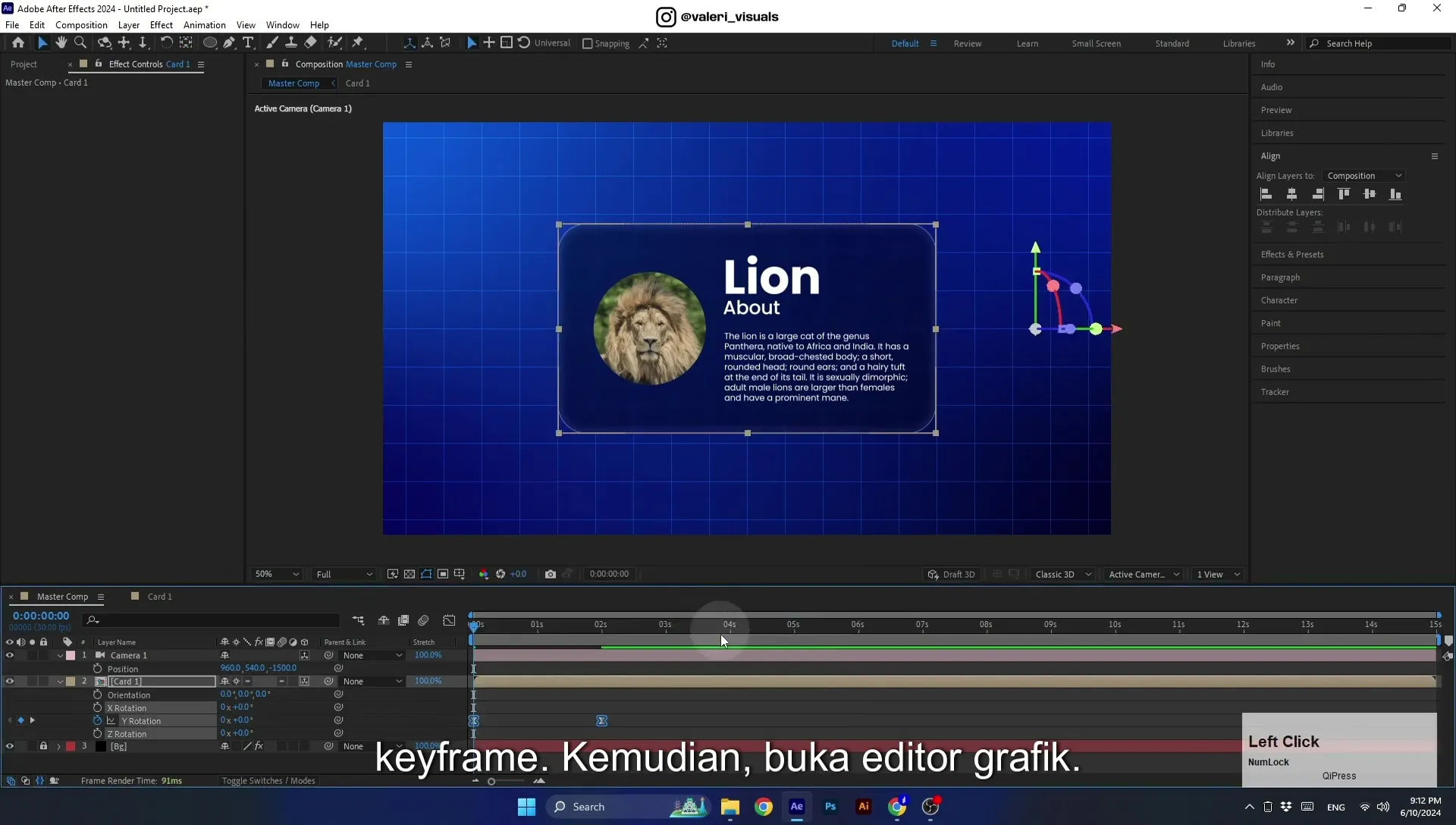 07 Apple Vision Pro Design Style. Swiping Card Animation. After Effects Tutorial - Image 583