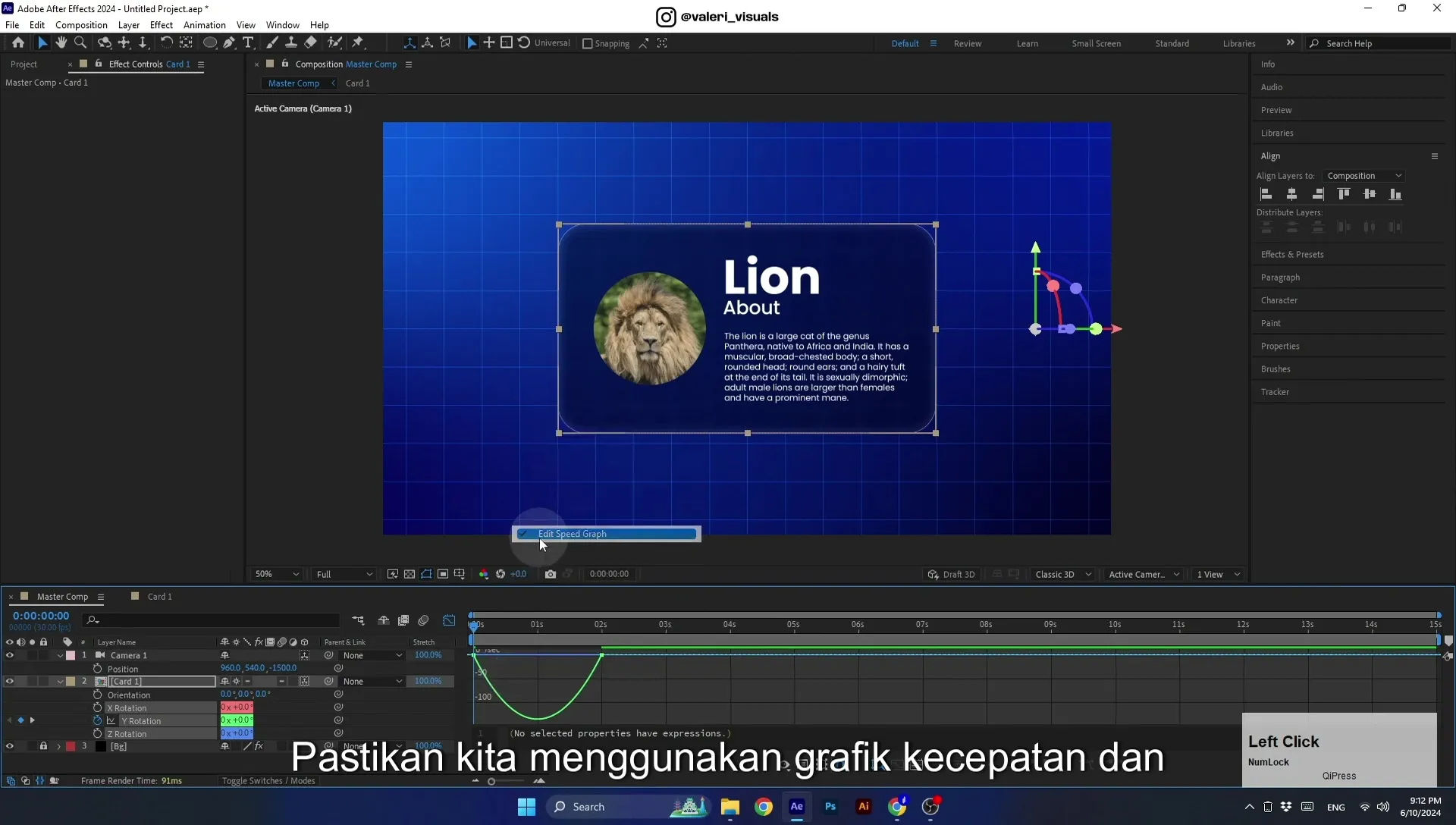 07 Apple Vision Pro Design Style. Swiping Card Animation. After Effects Tutorial - Image 587