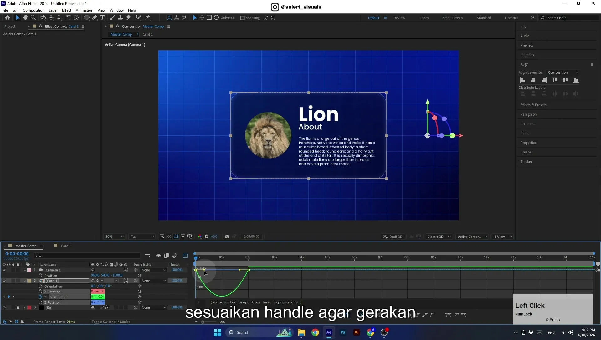 07 Apple Vision Pro Design Style. Swiping Card Animation. After Effects Tutorial - Image 590