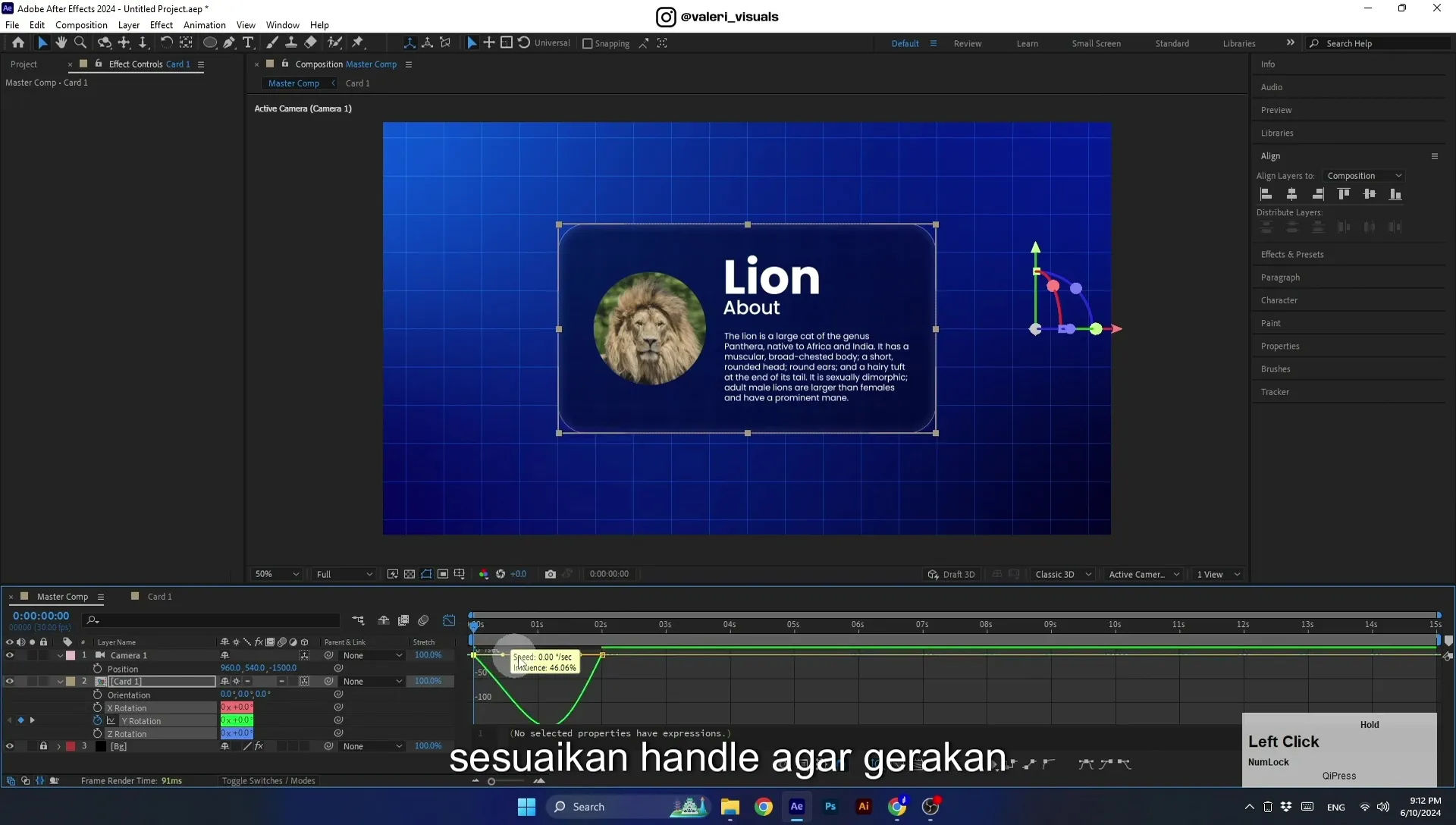 07 Apple Vision Pro Design Style. Swiping Card Animation. After Effects Tutorial - Image 591