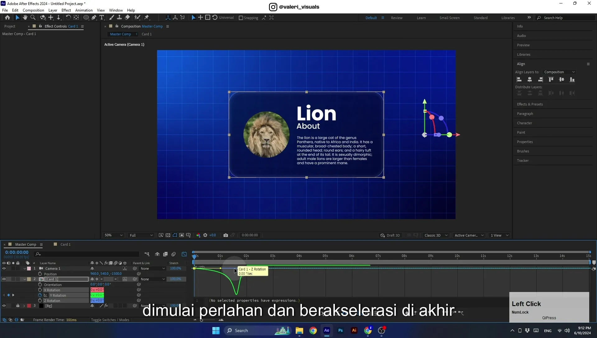 07 Apple Vision Pro Design Style. Swiping Card Animation. After Effects Tutorial - Image 593