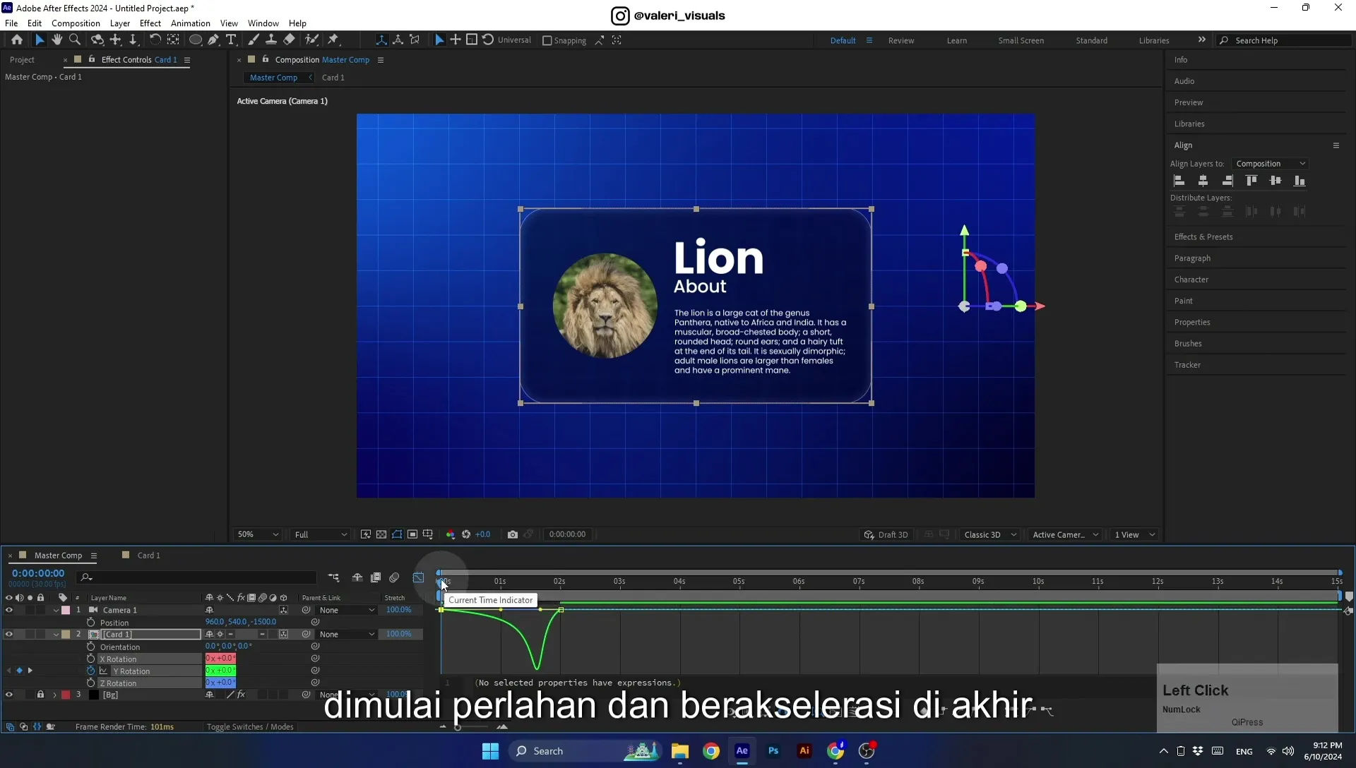 07 Apple Vision Pro Design Style. Swiping Card Animation. After Effects Tutorial - Image 595