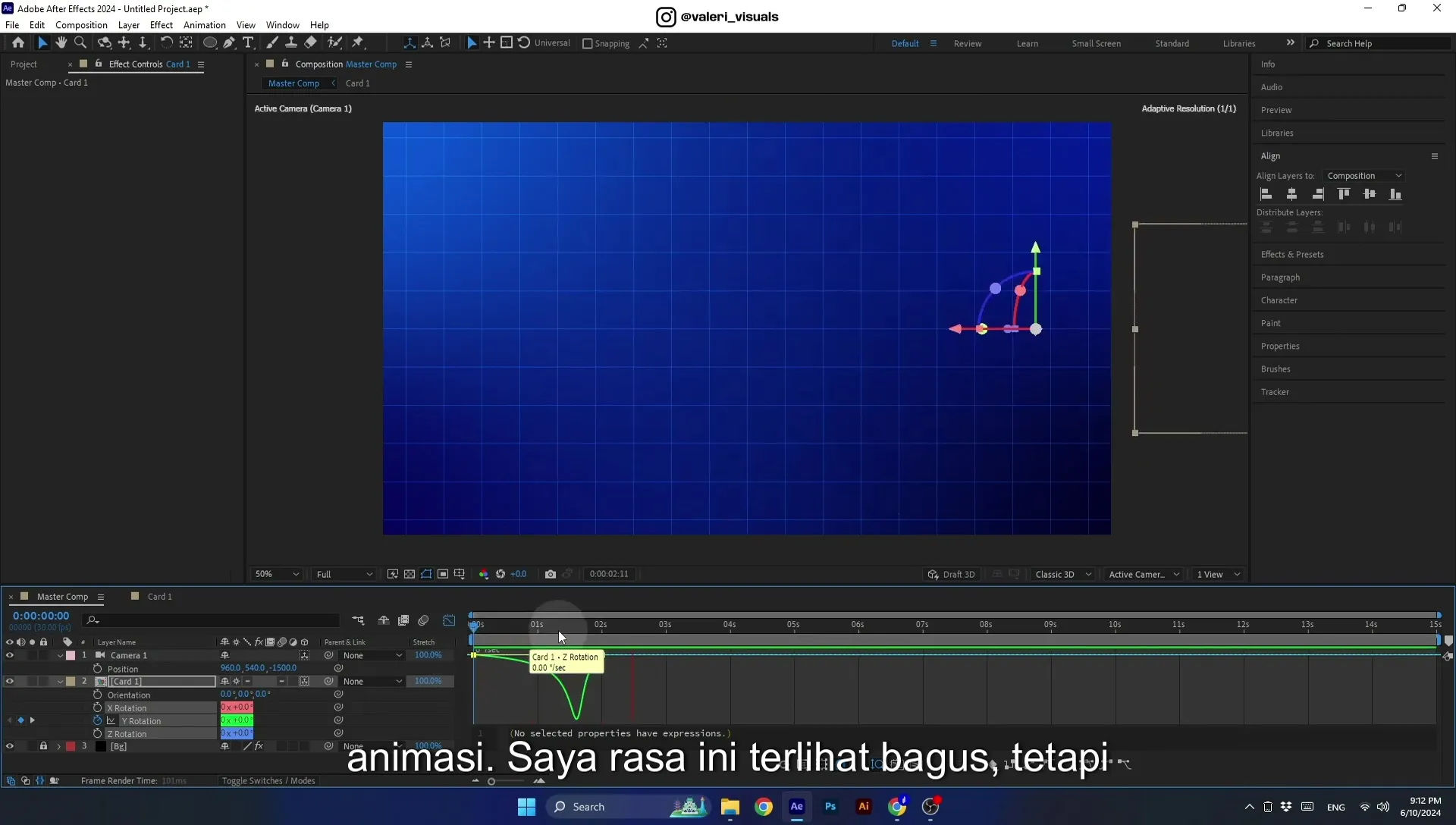 07 Apple Vision Pro Design Style. Swiping Card Animation. After Effects Tutorial - Image 600