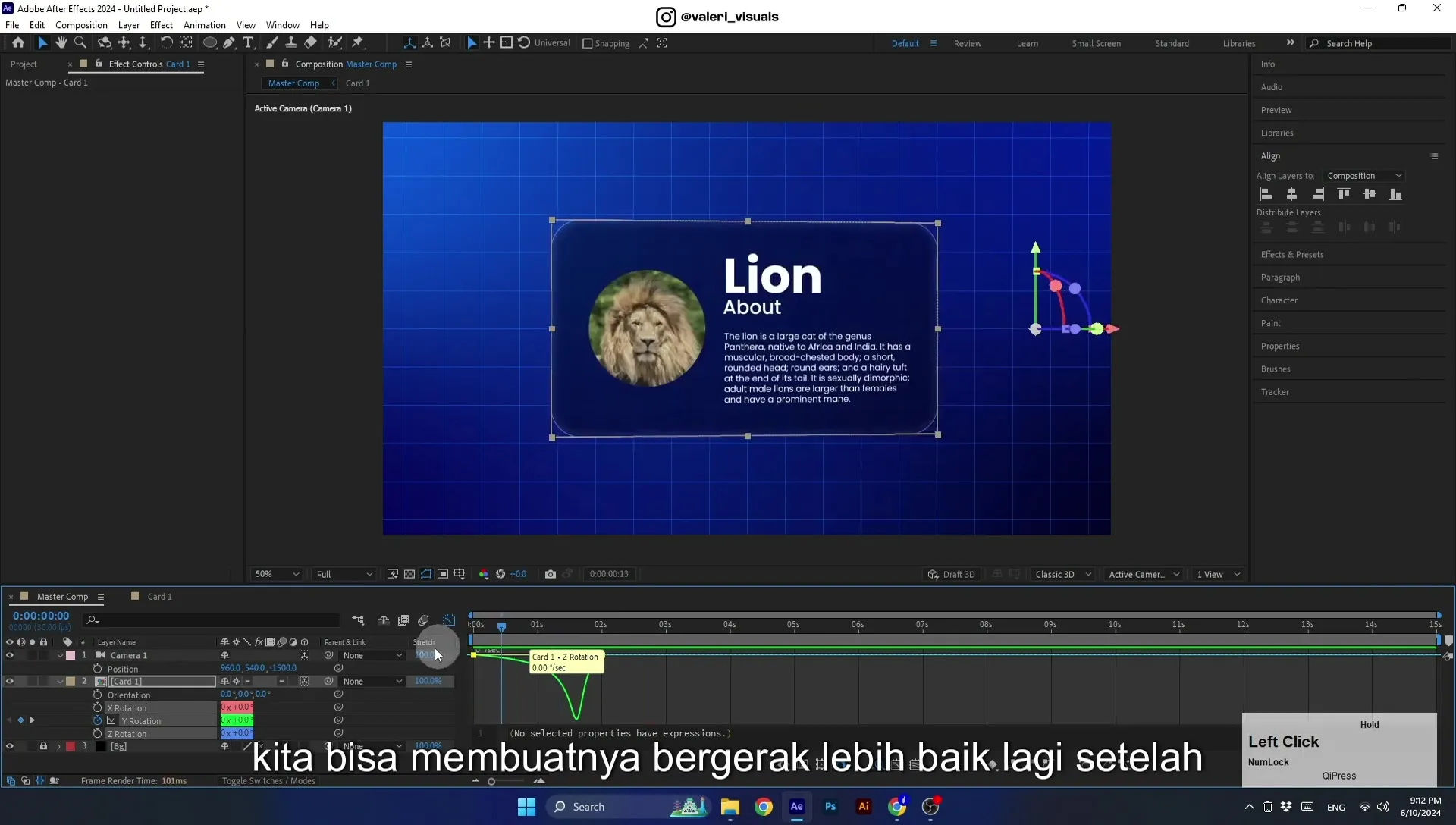 07 Apple Vision Pro Design Style. Swiping Card Animation. After Effects Tutorial - Image 601