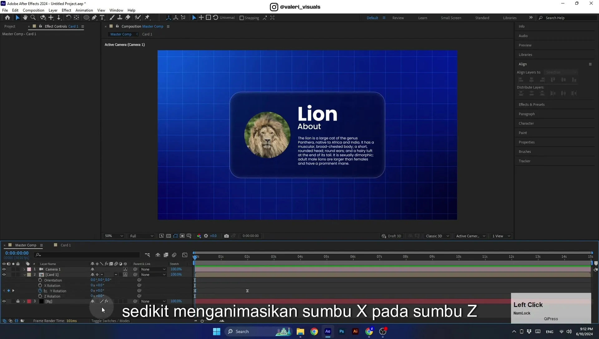 07 Apple Vision Pro Design Style. Swiping Card Animation. After Effects Tutorial - Image 611