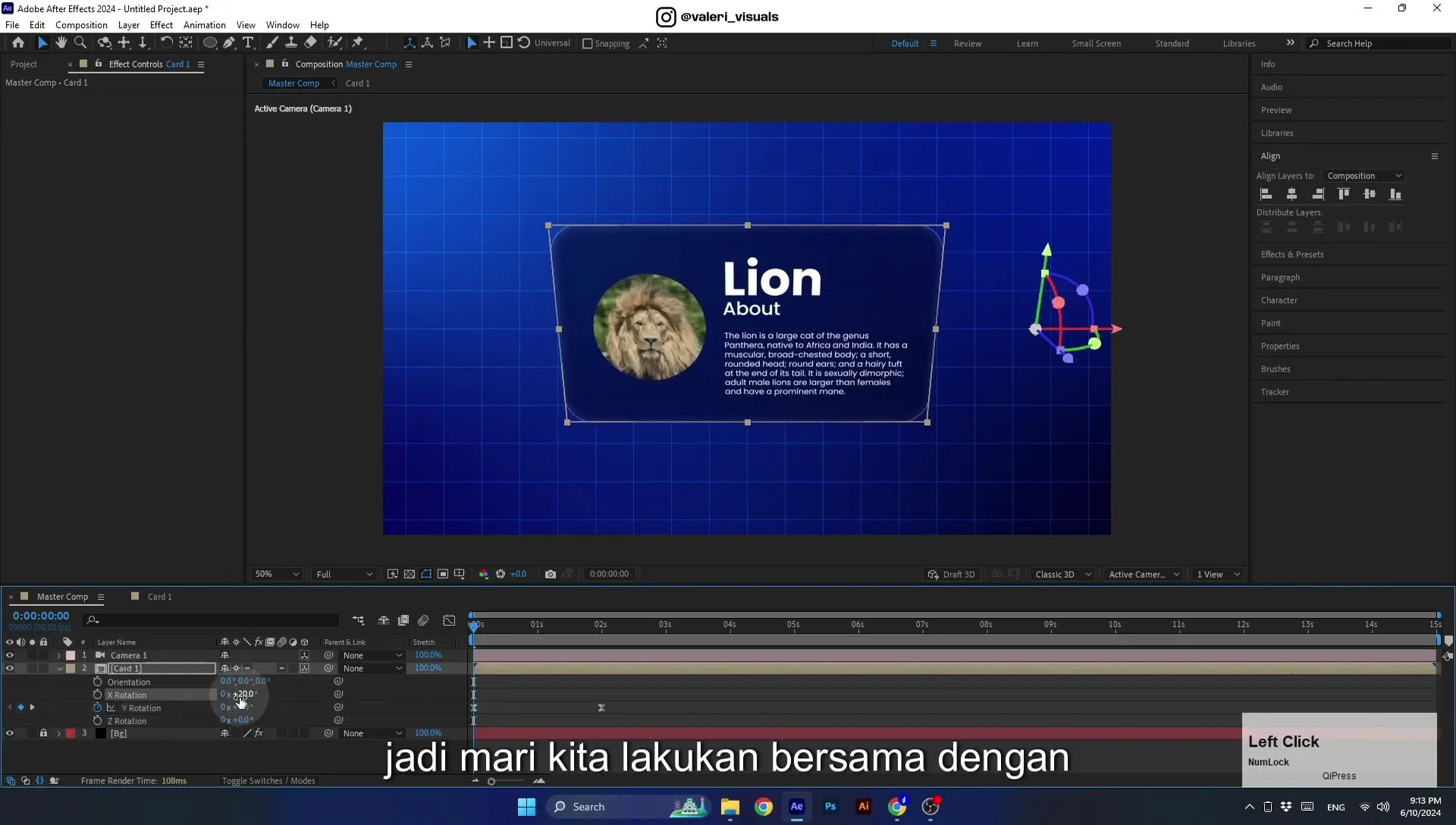 07 Apple Vision Pro Design Style. Swiping Card Animation. After Effects Tutorial - Image 614