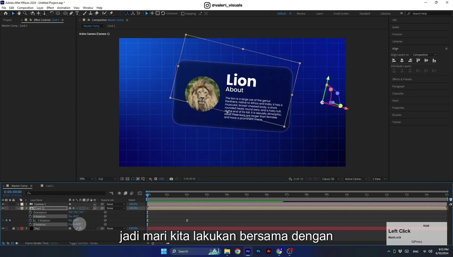 07 Apple Vision Pro Design Style. Swiping Card Animation. After Effects Tutorial - Image 615