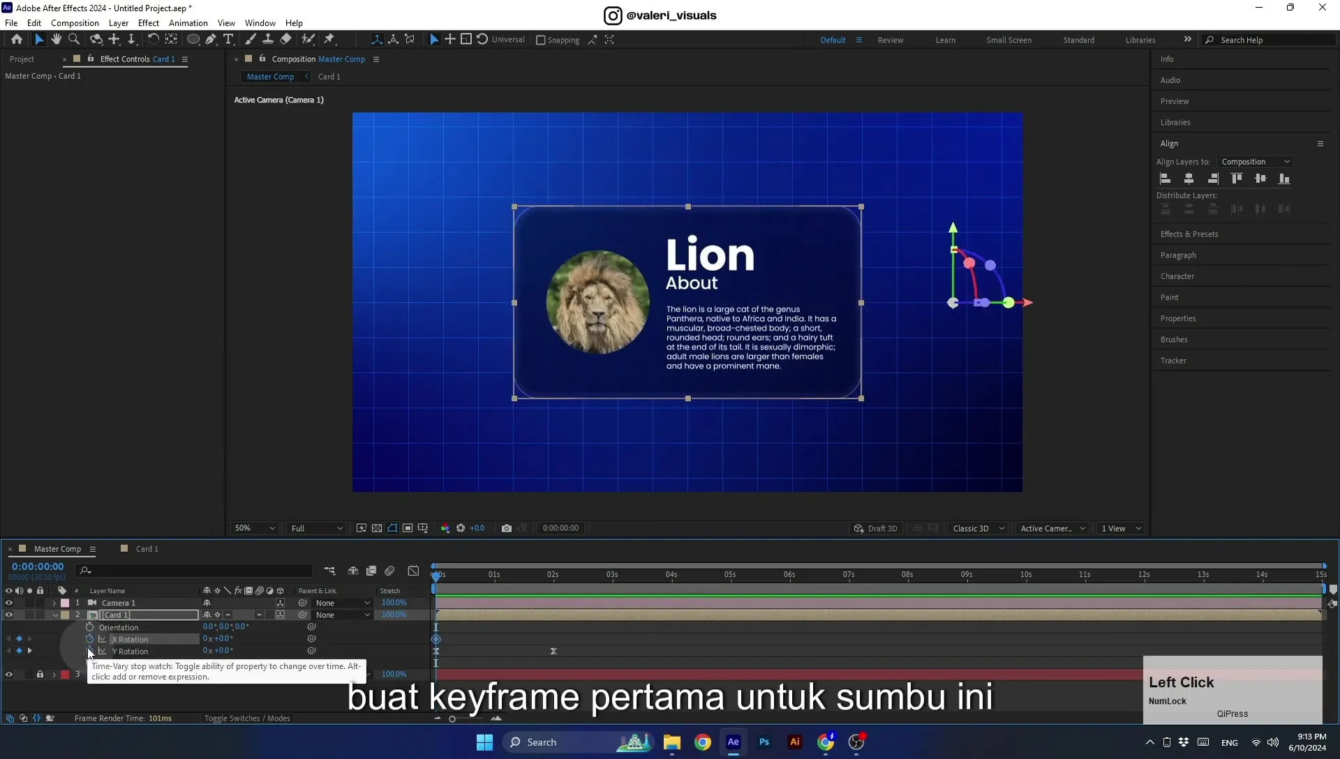 07 Apple Vision Pro Design Style. Swiping Card Animation. After Effects Tutorial - Image 621