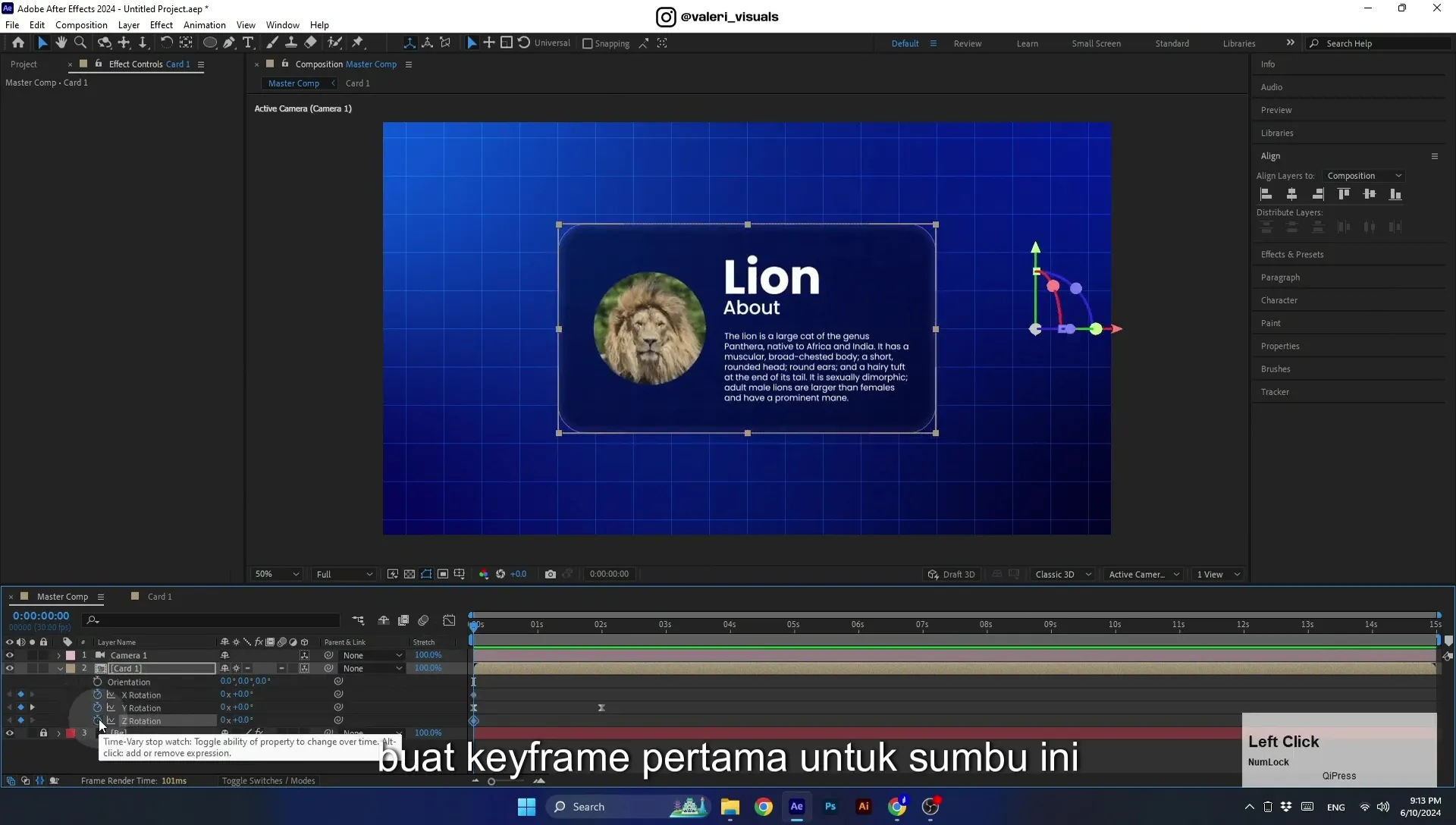 07 Apple Vision Pro Design Style. Swiping Card Animation. After Effects Tutorial - Image 622
